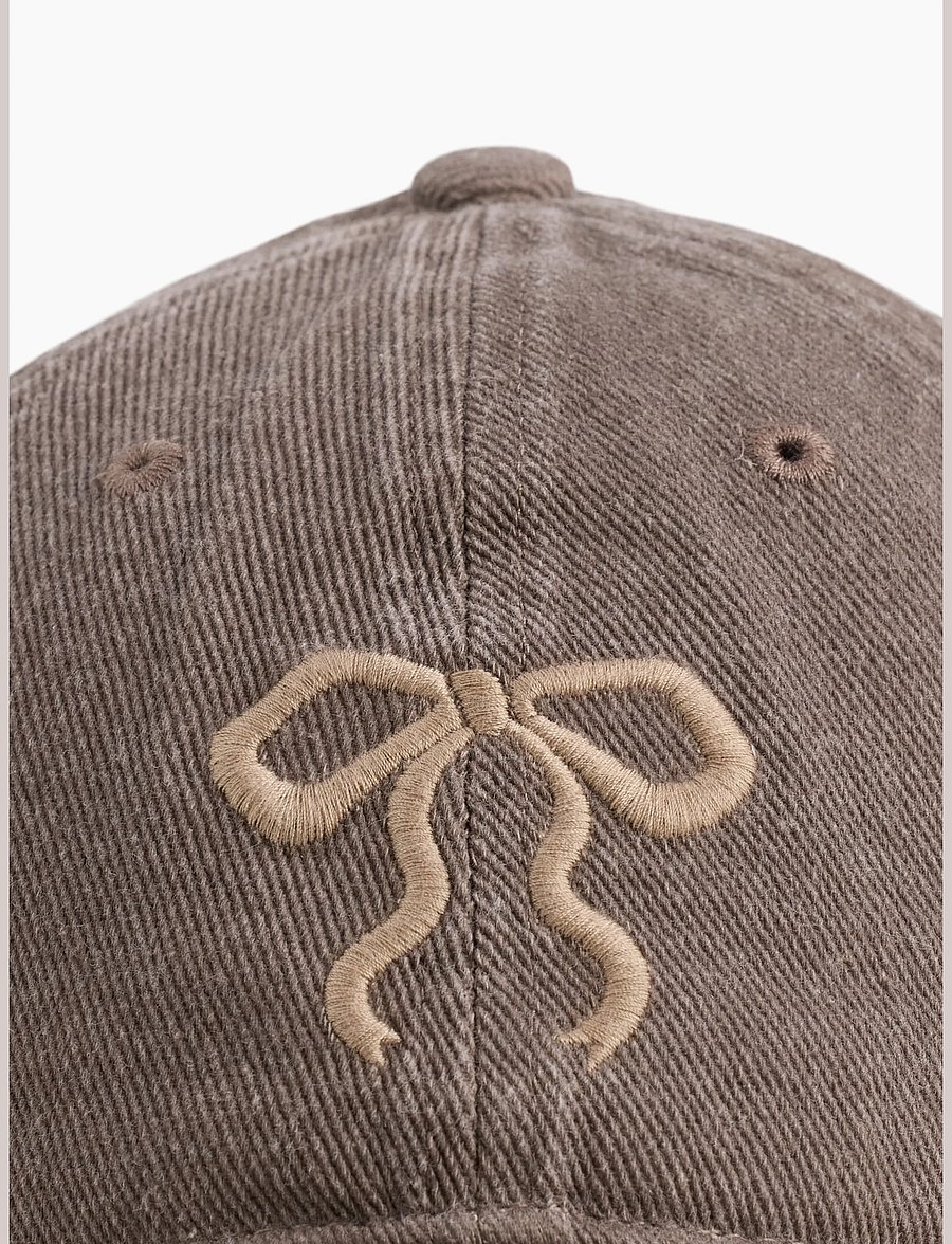 GAP - Kids Denim Bow Baseball Hat - caps - toasted almond - 2