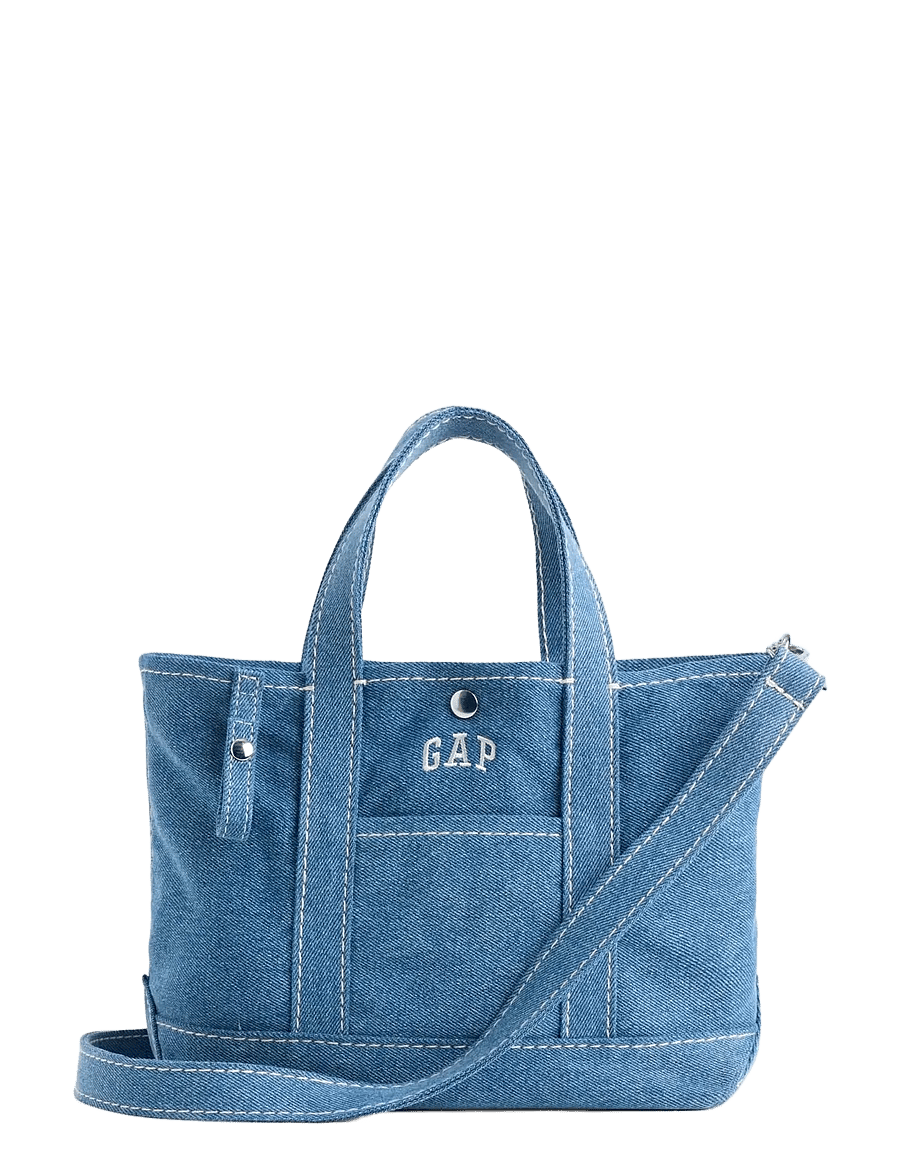 GAP - Kids Canvas Gap Logo Mini Tote Bag - totes & små tasker - bainbridge blue - 0