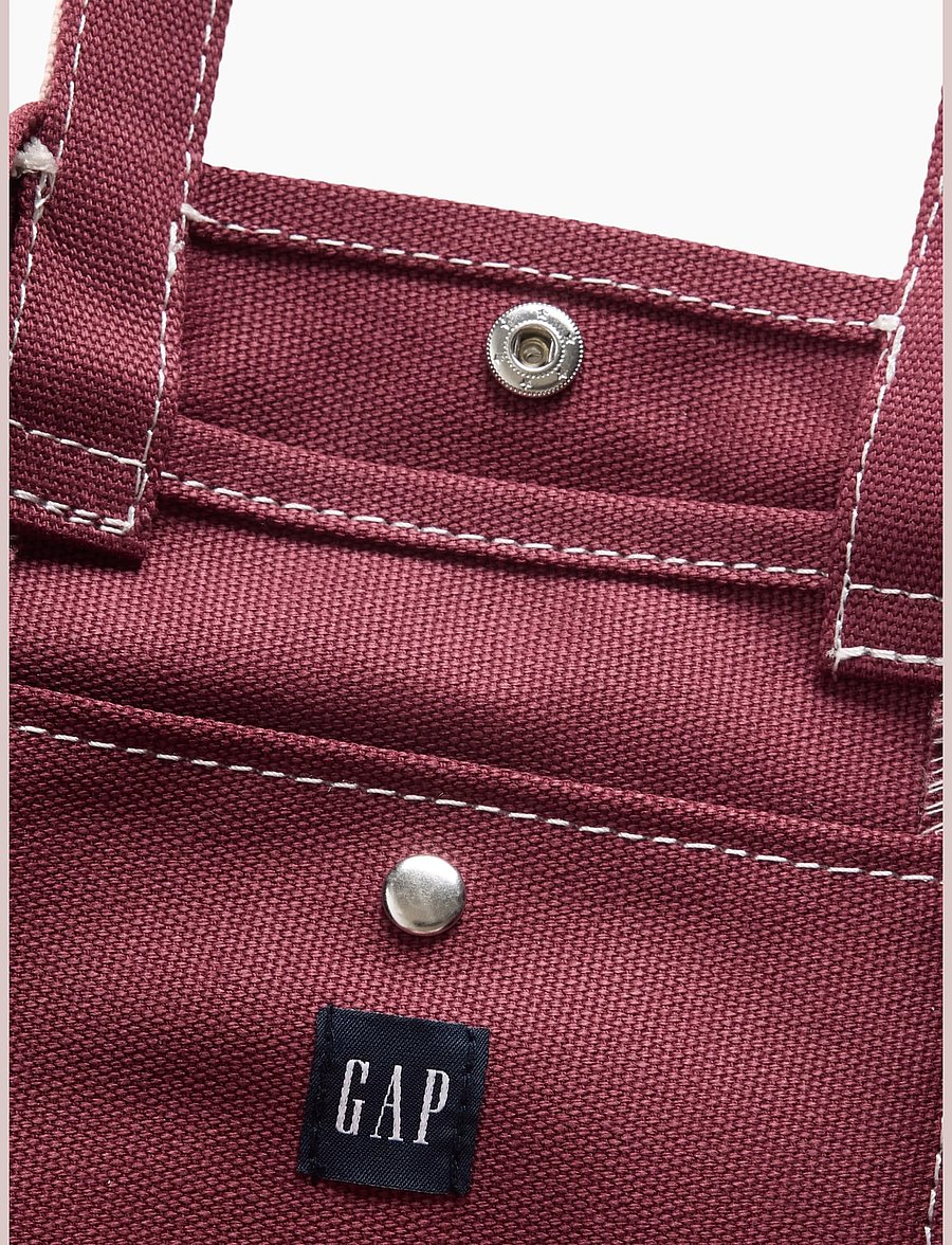 GAP - Kids Canvas Gap Logo Mini Tote Bag - kandekotid ja väikesed kotid - tuscan red - 2