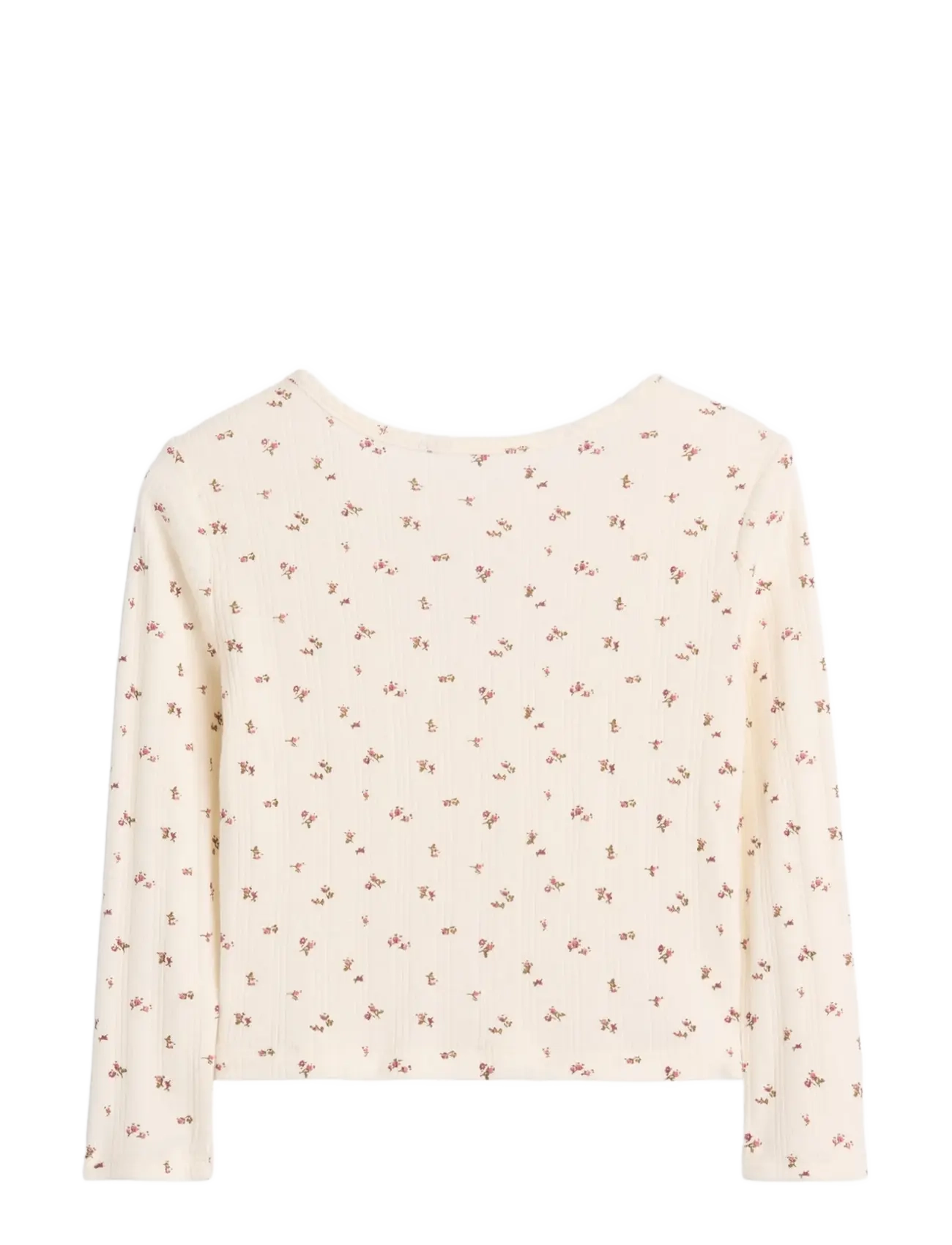 GAP - Baby & Toddler Arch Logo Pointelle T-Shirt - pikkade varrukatega t-särgid - ivory frost floral - 1