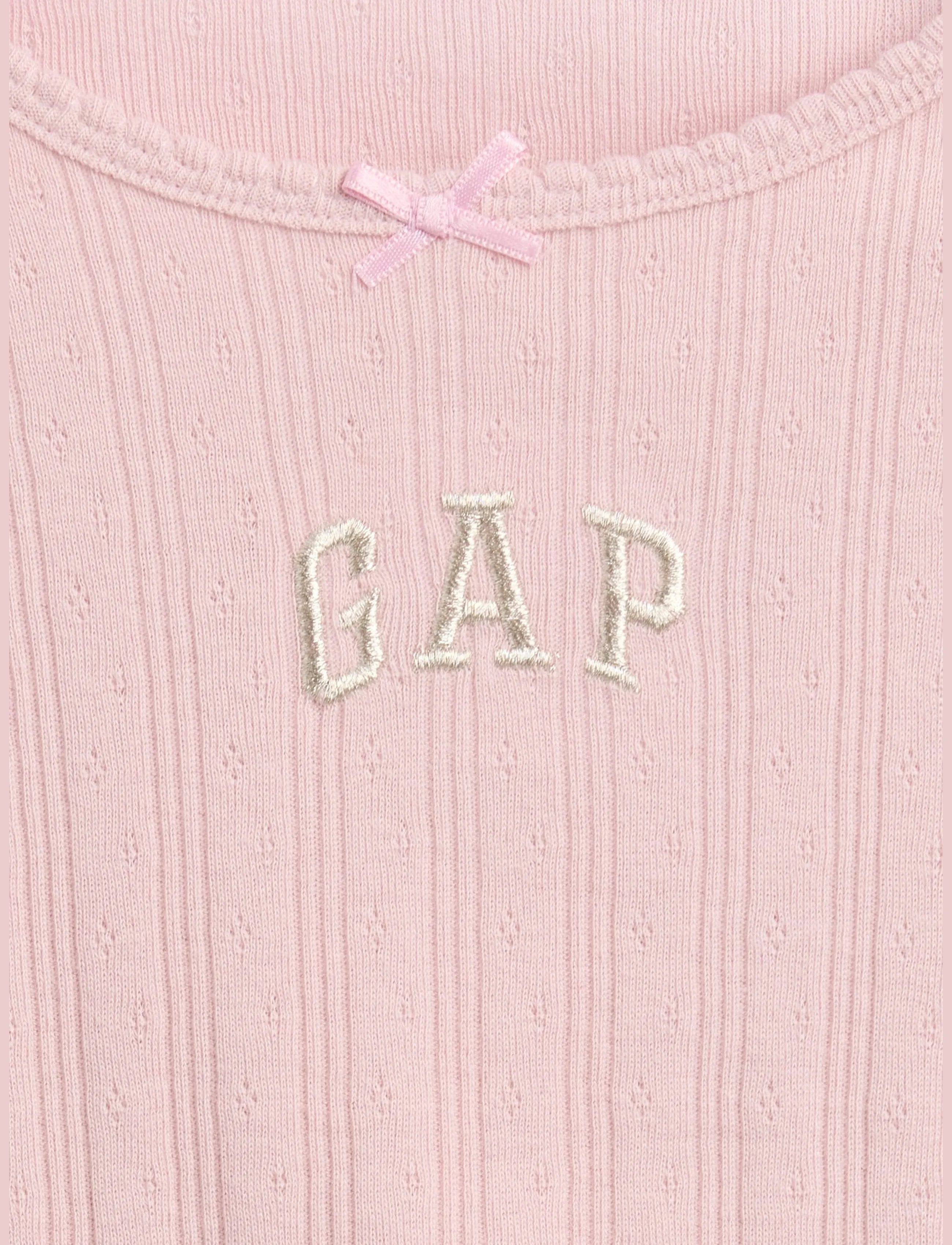 GAP - Baby & Toddler Arch Logo Pointelle T-Shirt - long-sleeved t-shirts - primitive - 3