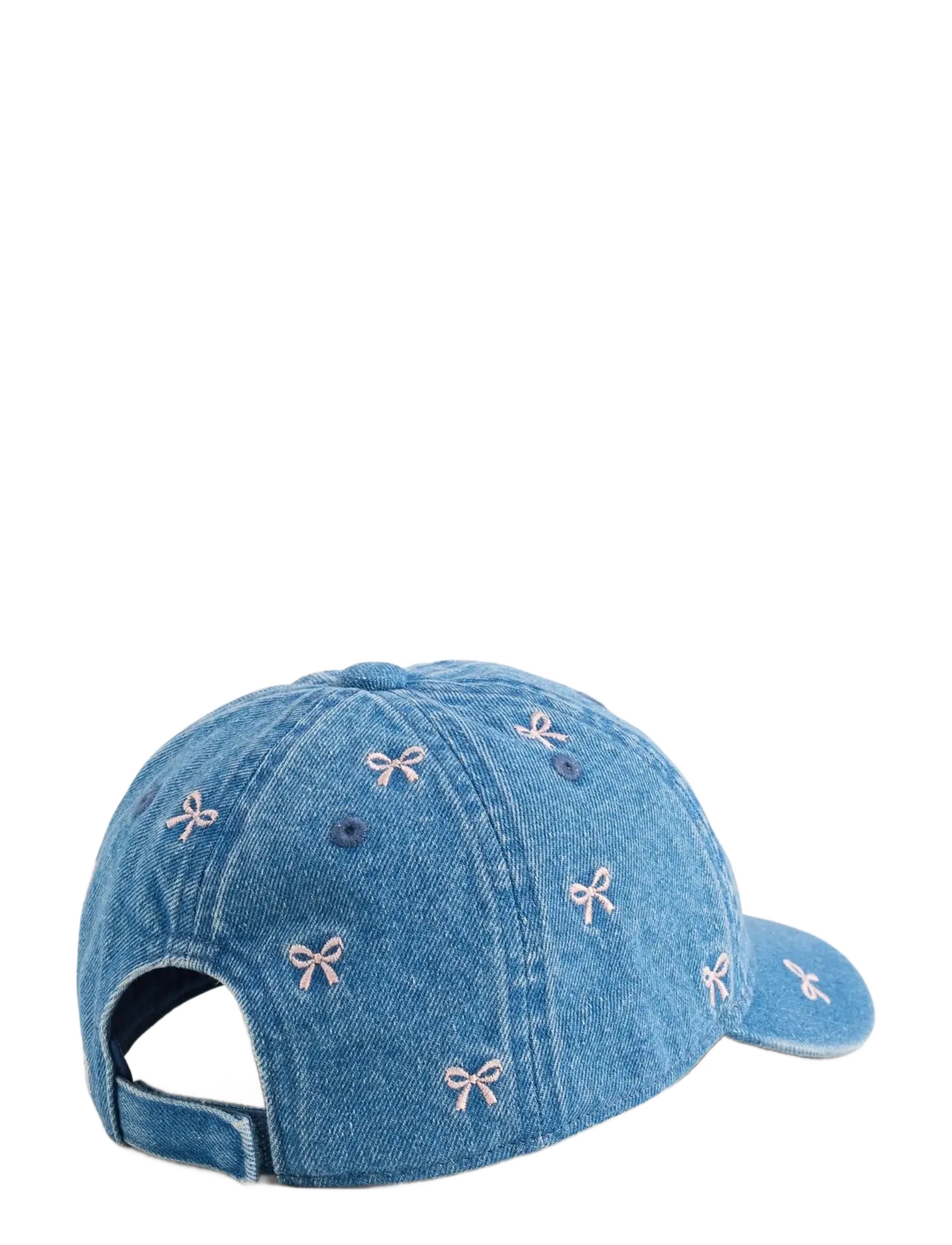 GAP - Baby & Toddler Denim Bow Baseball Hat - caps - washed denim blue - 1