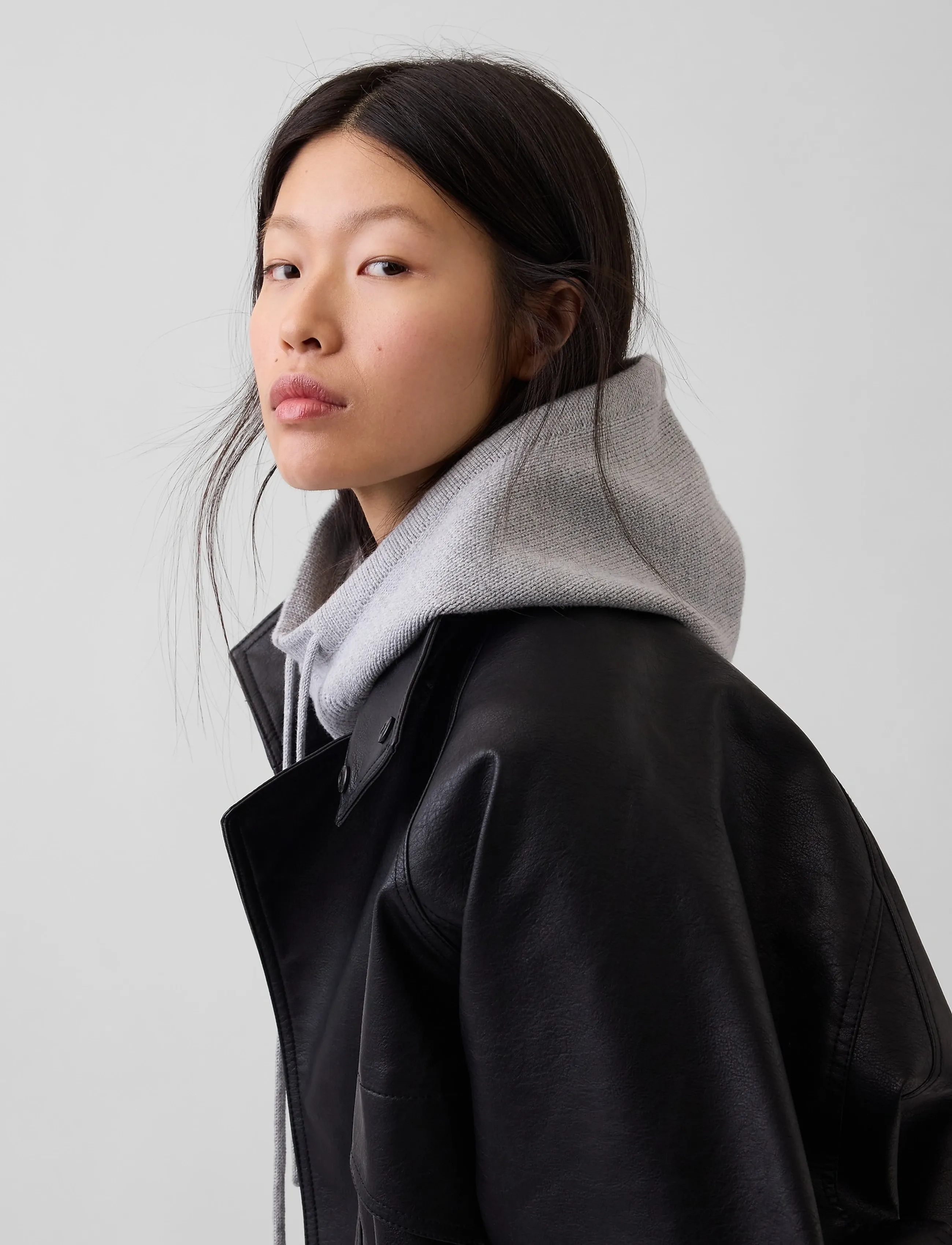 GAP - Cotton Snood from the GAP collection - balaclava - grey - 0