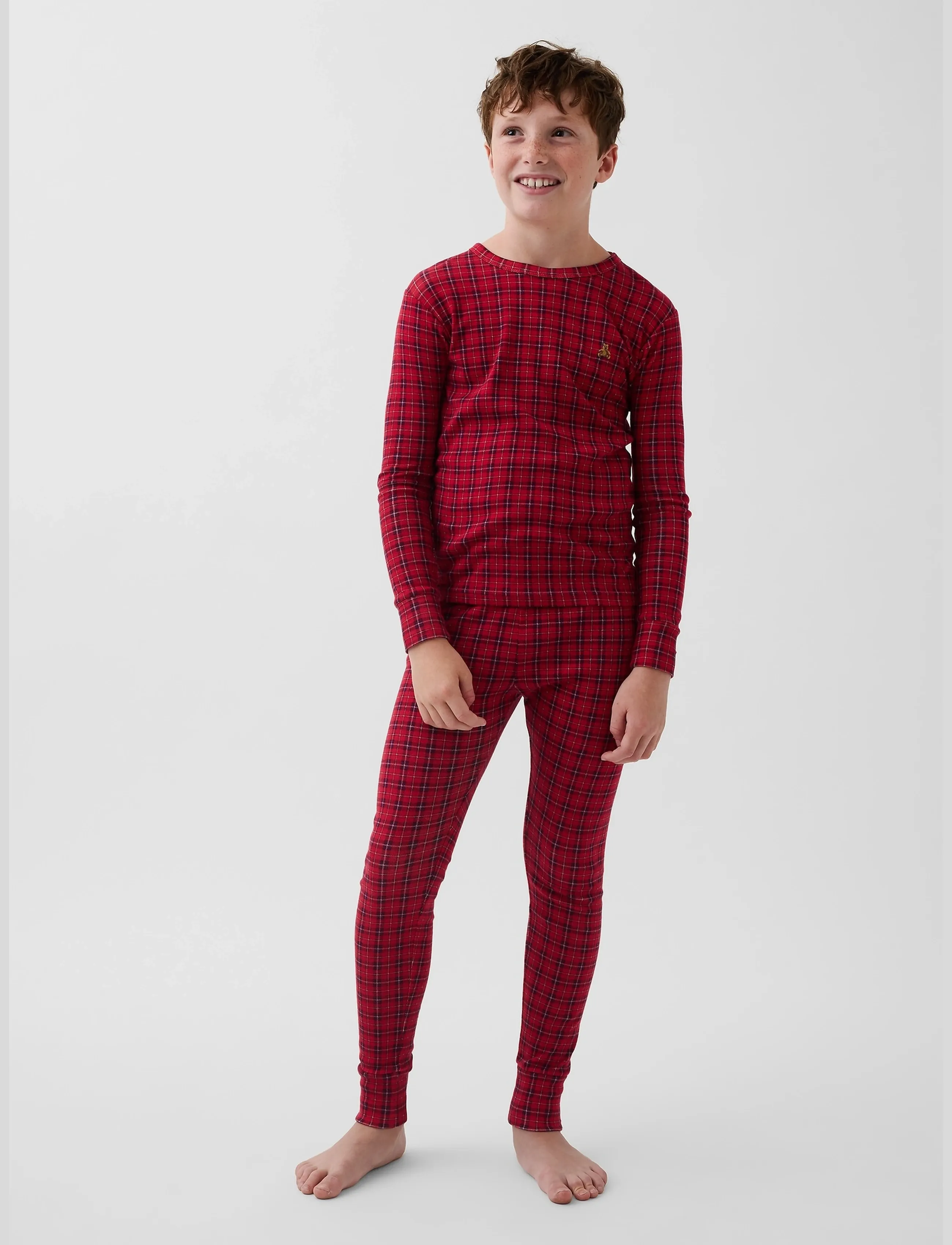 GAP - Plaid Long Underwear from the GAP collection - pyjama-sets - fs red tartan plaid - 0