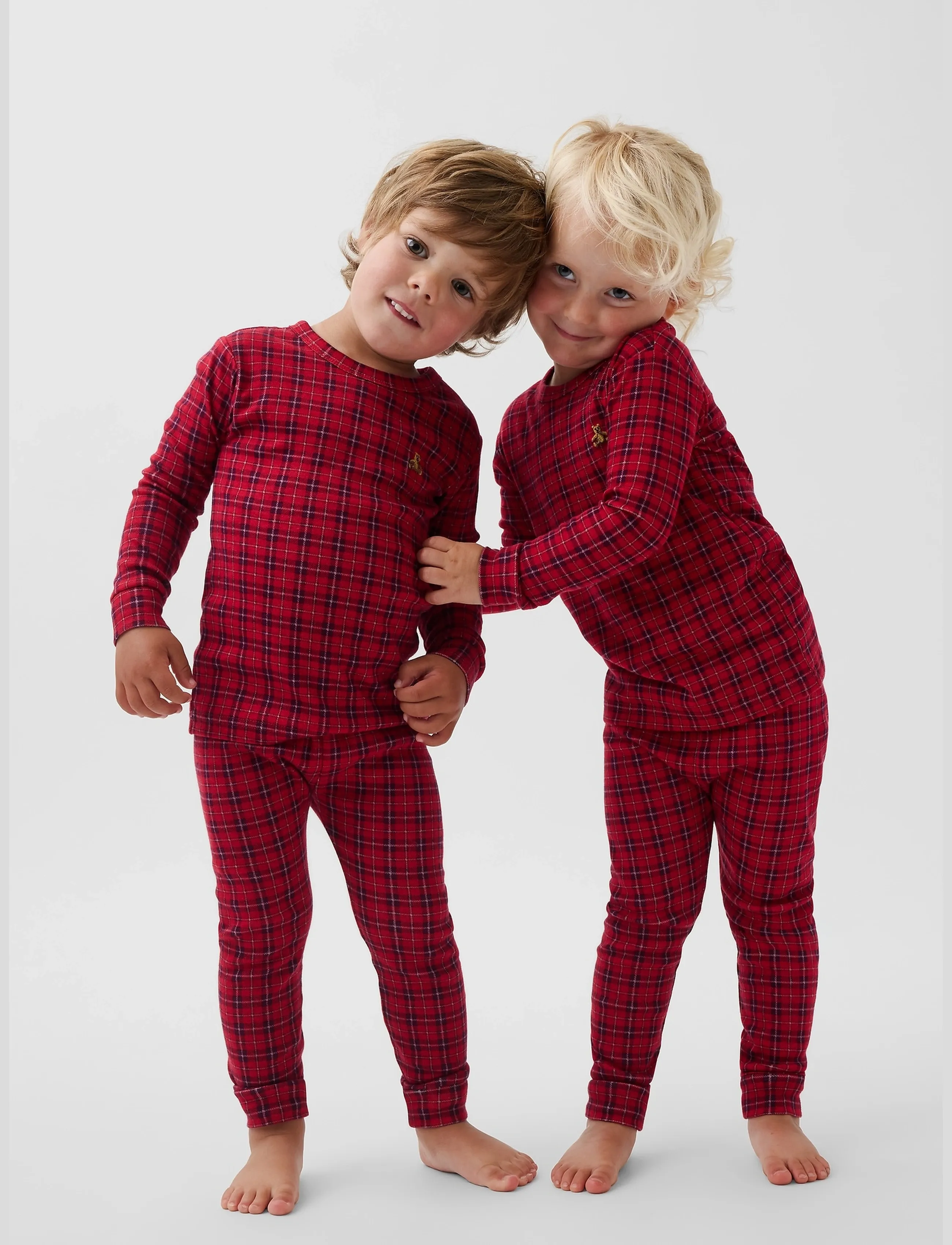 GAP - Plaid Long Underwear from the GAP collection - pyjama-sets - fs red tartan plaid - 4