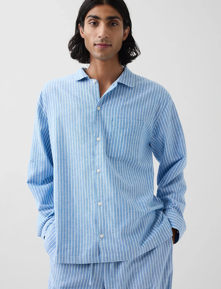 GAP - Flannel Long-Sleeved Top from the GAP collection - pikkade varrukatega särgid - blue stripe - 0