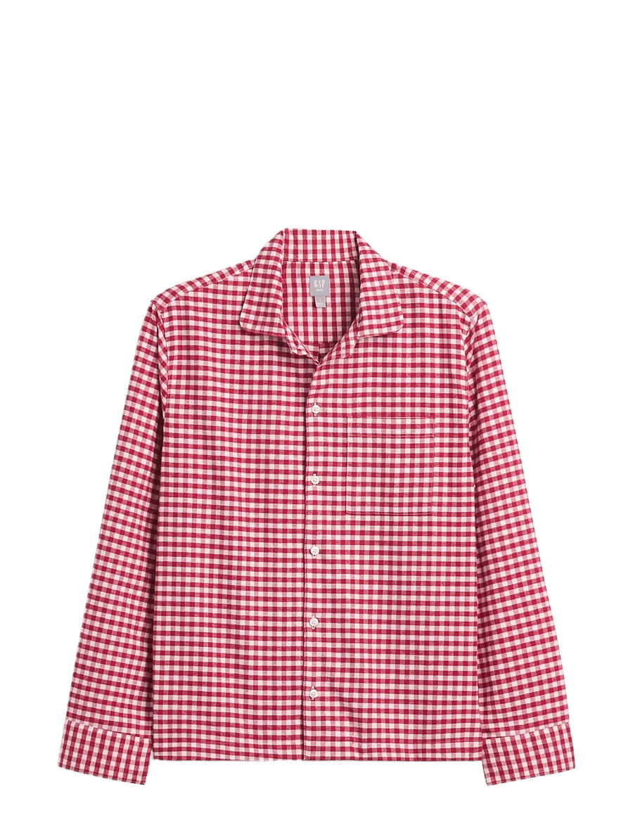 GAP - Flannel Long-Sleeved Top from the GAP collection - långärmade skjortor - fs red gingham - 1