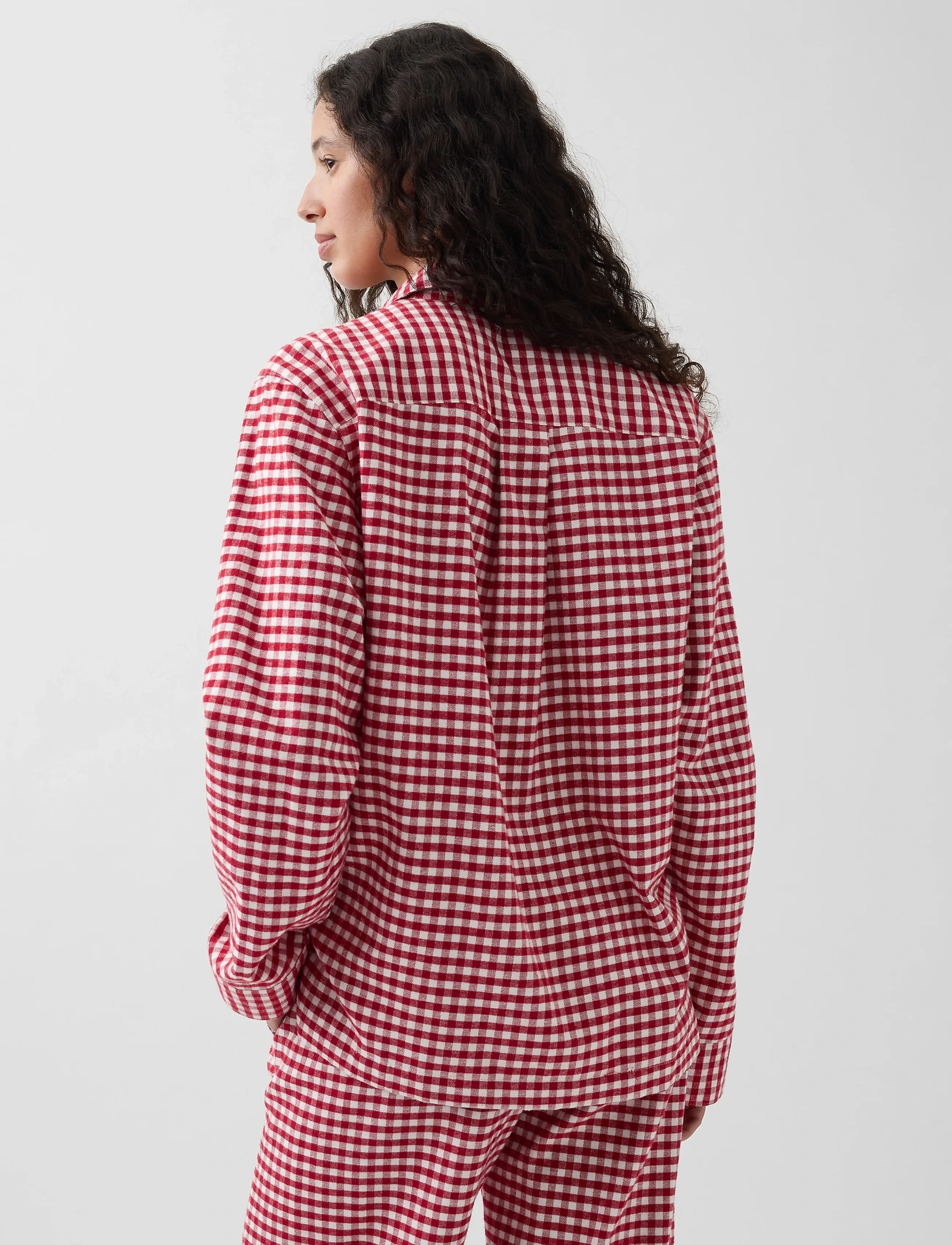 GAP - Flannel Long-Sleeved Top from the GAP collection - långärmade skjortor - fs red gingham - 3