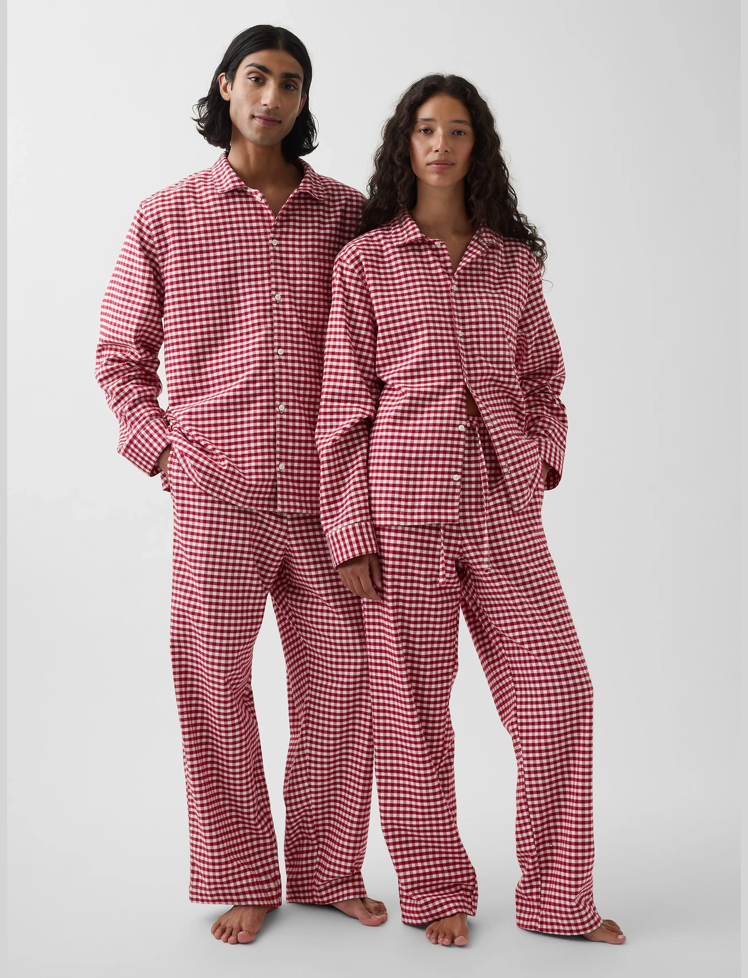 GAP - Flannel Long-Sleeved Top from the GAP collection - långärmade skjortor - fs red gingham - 5