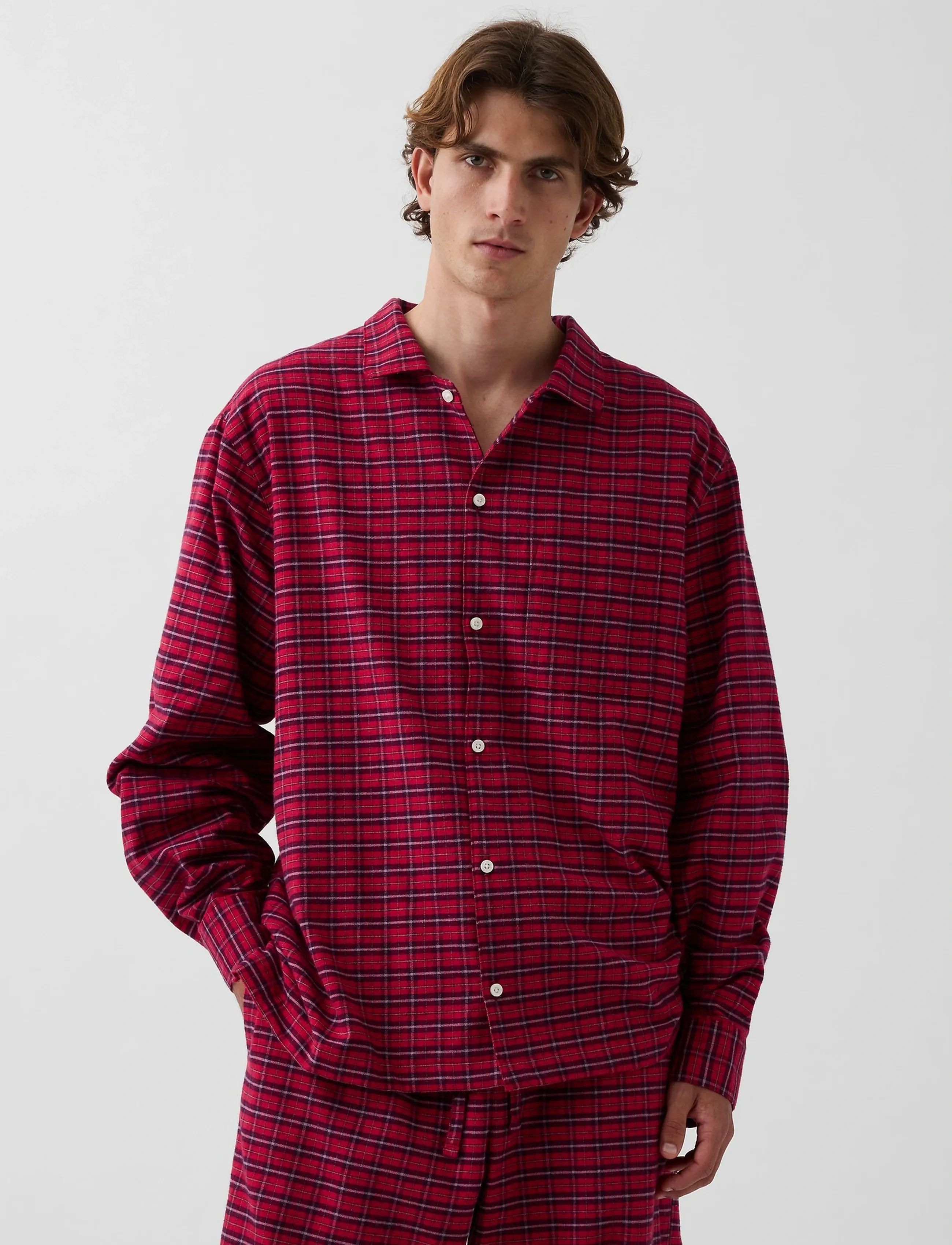 Flannel Long-Sleeved Top From The Gap Collection