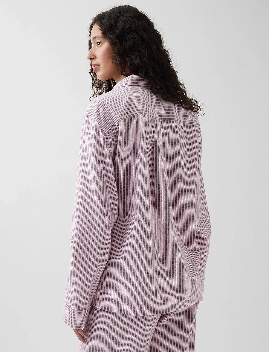 GAP - Flannel Long-Sleeved Top from the GAP collection - långärmade skjortor - pink stripe - 2