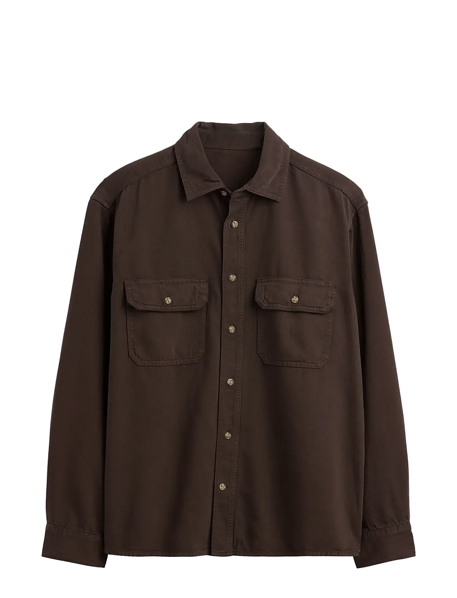 GAP - UltraSoft Denim Relaxed Utility Shirt - denimskjorter - terra brown v2 - 1
