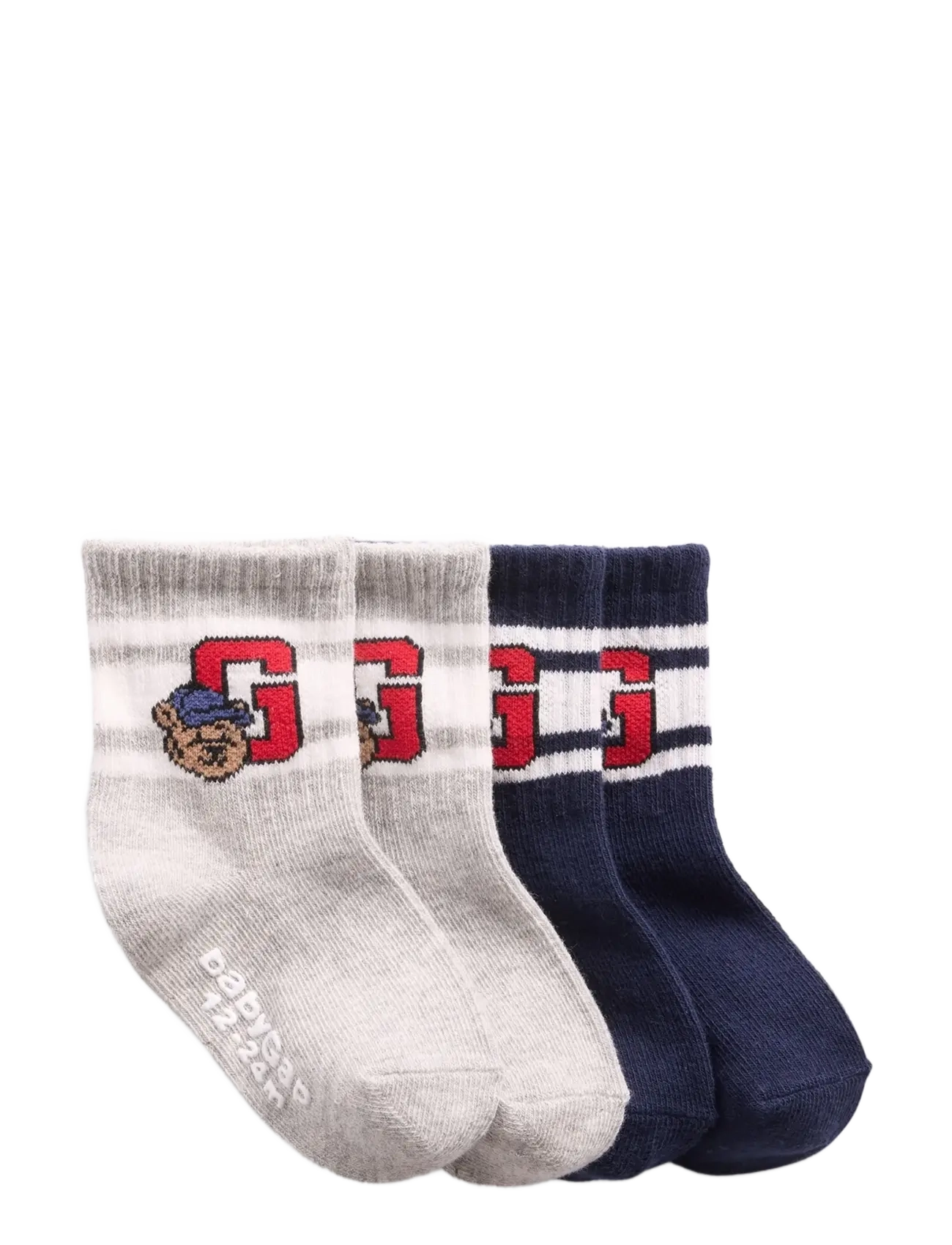 GAP Baby & Toddler Brannan Bear Varsity Crew Socks (2-Pack) - Kläder - MULTI 1 / multi