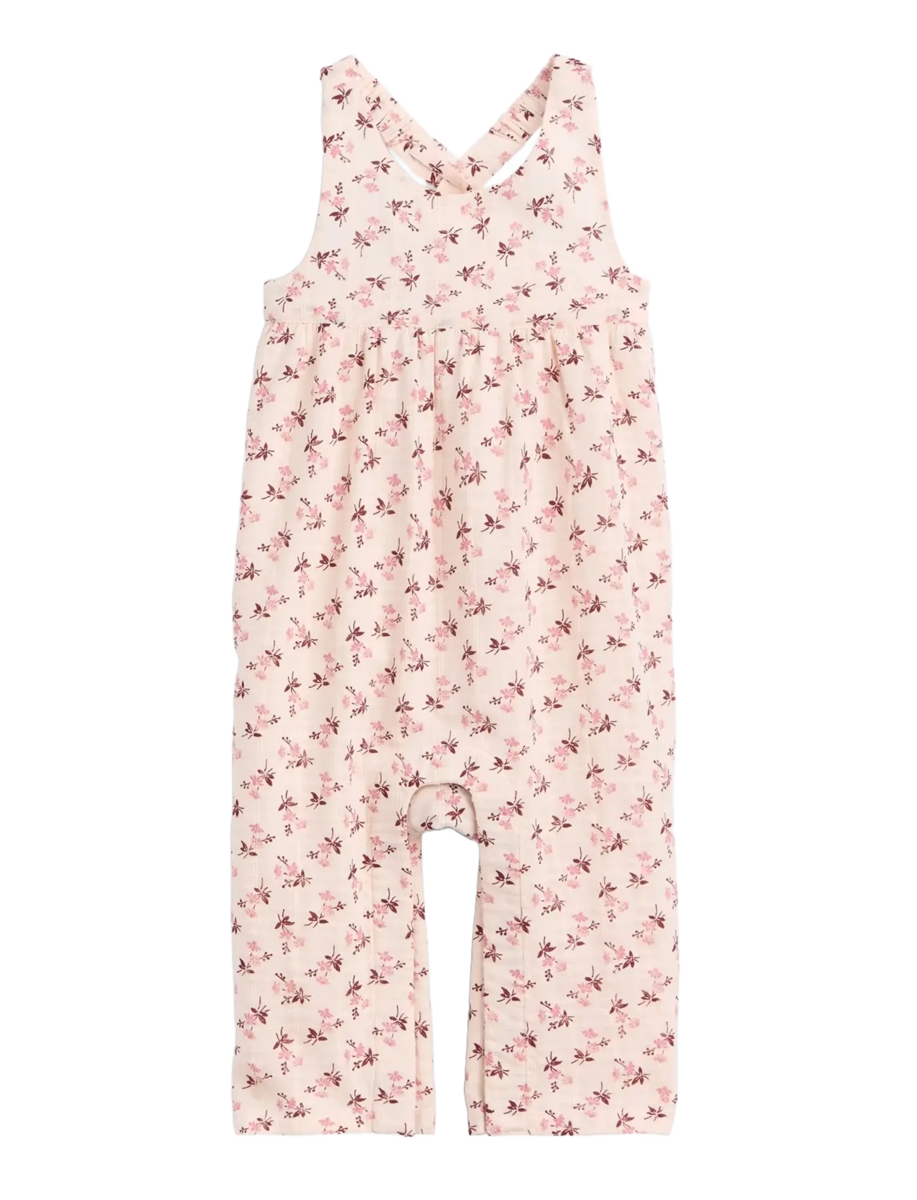 GAP Baby Floral Ruffle Overalls from the GAP collection - Byxdress - PINK FLORAL / pink/rose