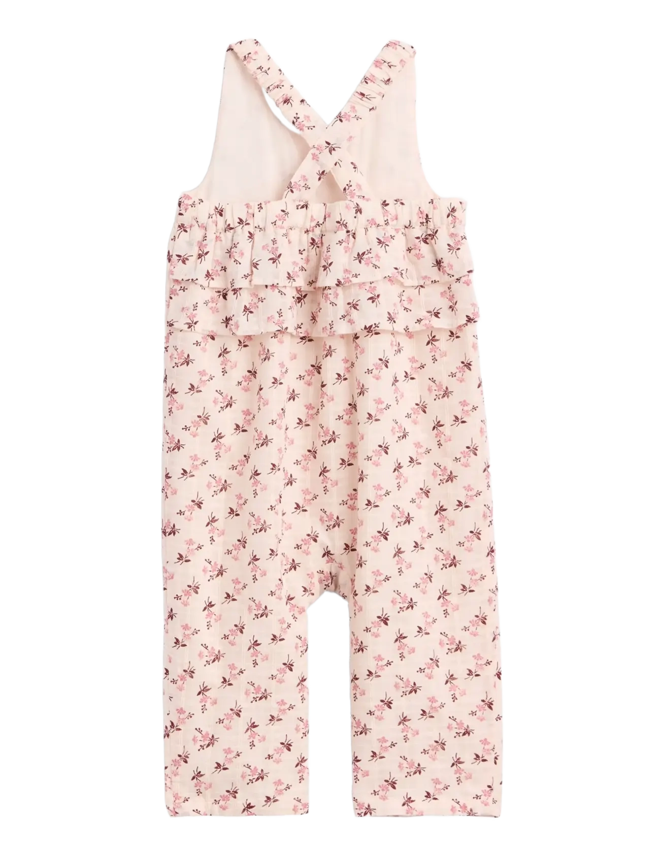 GAP - Baby Floral Ruffle Overalls from the GAP collection - buksedragter - pink floral - 1