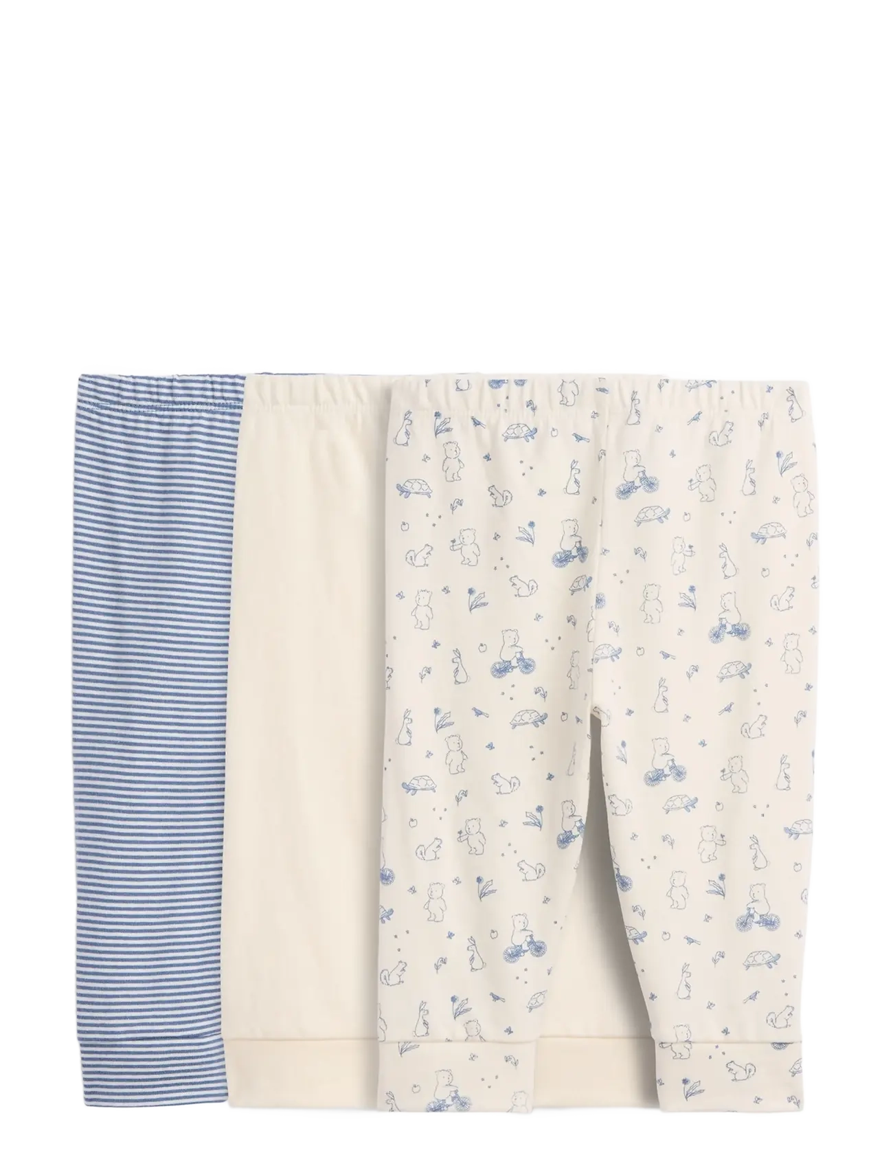 GAP - Baby First Favorites Organic Cotton Pull-On Pants (3-Pack) - bainbridge blue - 1