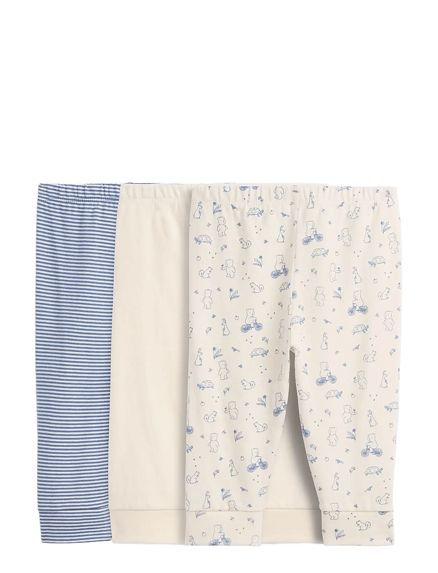 GAP - Baby First Favorites Organic Cotton Pull-On Pants (3-Pack) - bainbridge blue - 1