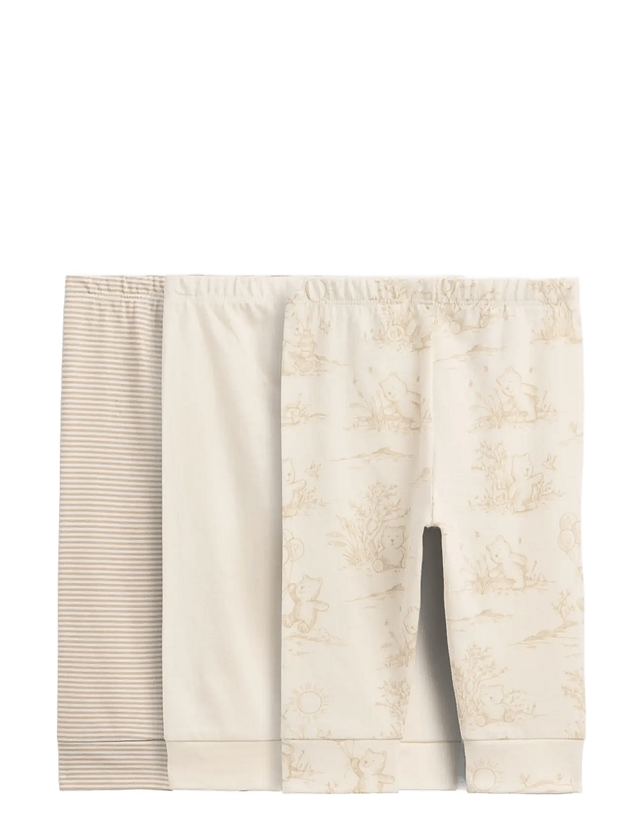GAP - Baby First Favorites Organic Cotton Pull-On Pants (3-Pack) - khaki - 1