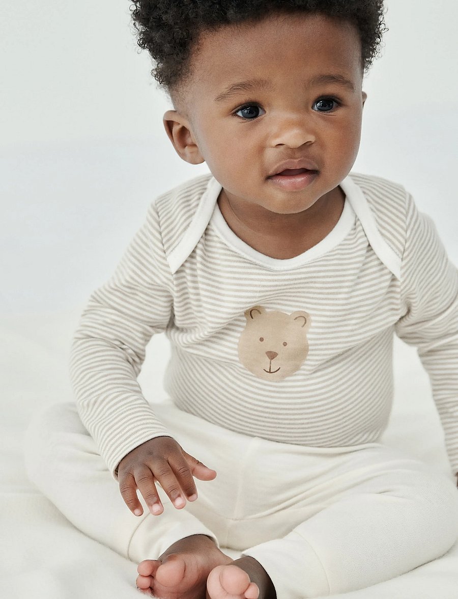 GAP - Baby First Favorites Organic Cotton Pull-On Pants (3-Pack) - leggings - khaki - 0