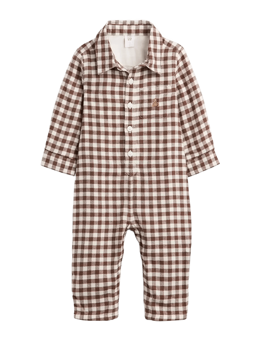GAP - Baby Flannel Button-Down from the GAP collection - kombinesoonid - amber wood - 0