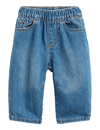 Baby Brannan Bear Pull-On Barrel Jeans - Loose Jeans