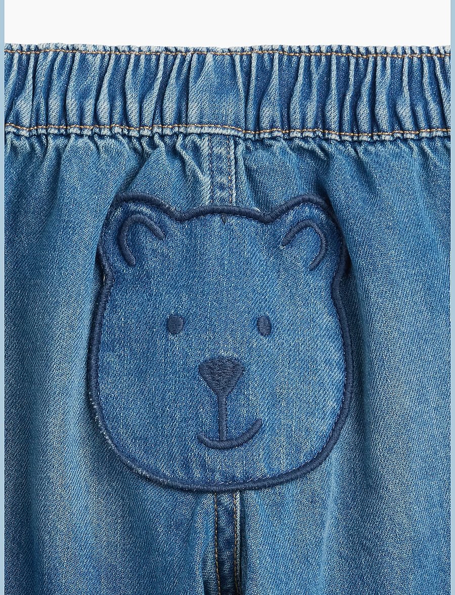 GAP - Baby Brannan Bear Pull-on Barrel Jeans - dark wash - 2