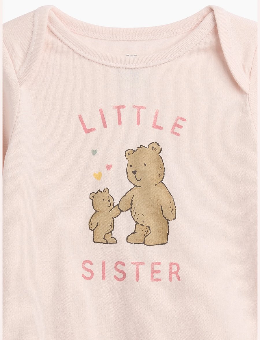 GAP - Baby Organic Cotton Family Graphic Bodysuit - little sister - 2