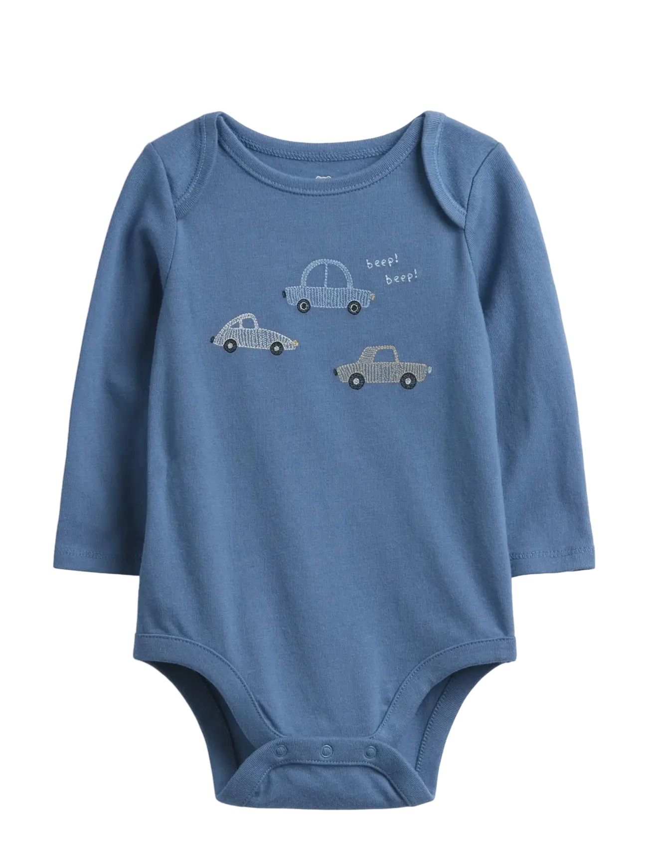 GAP Baby First Favorites Organic Cotton Graphic Bodysuit, 56/62, Blue, Bodys > Langærmede, Børn