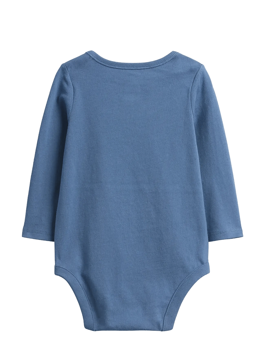 GAP - Baby First Favorites Organic Cotton Graphic Bodysuit - bainbridge blue - 1