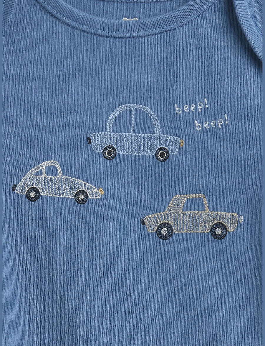 GAP - Baby First Favorites Organic Cotton Graphic Bodysuit - bainbridge blue - 2