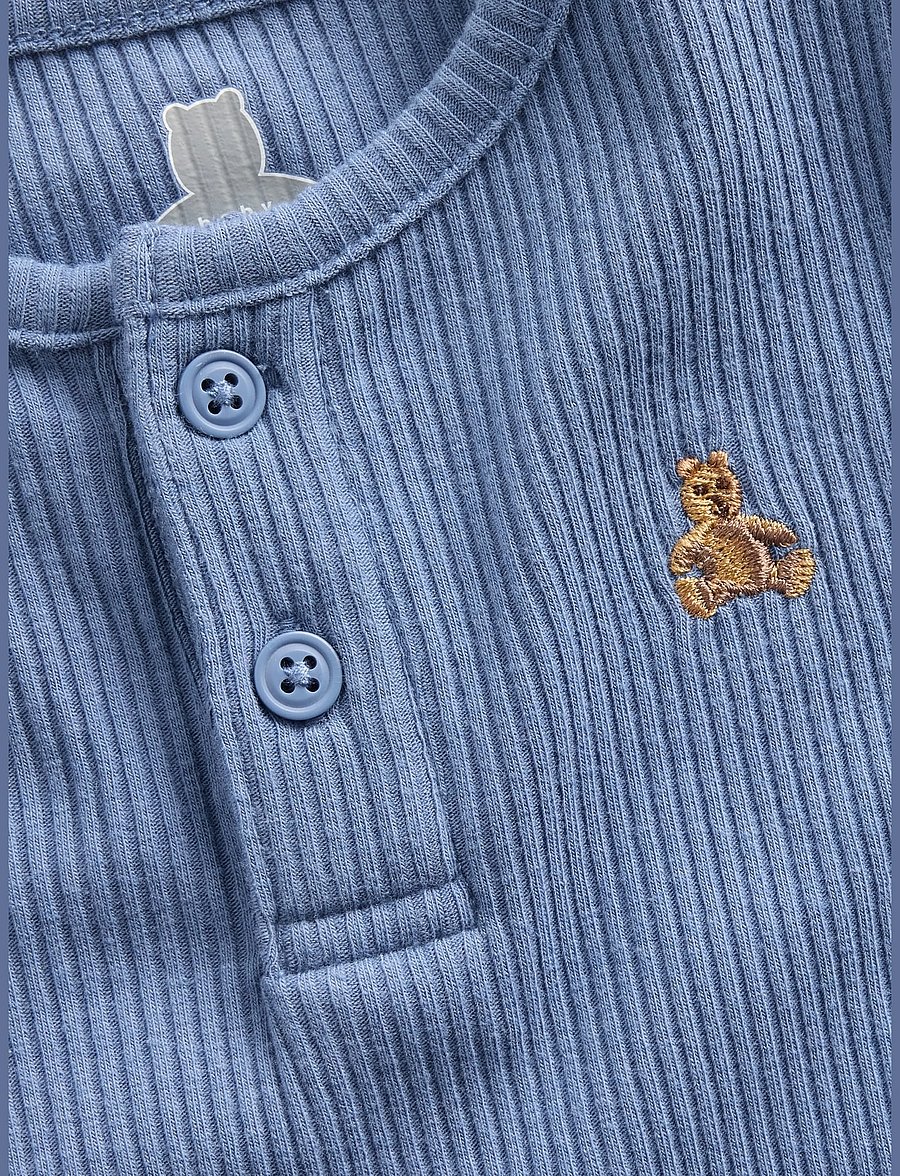 GAP - Baby First Favorites TinyRib Henley Bodysuit - langärmelige bodys - bainbridge blue - 2