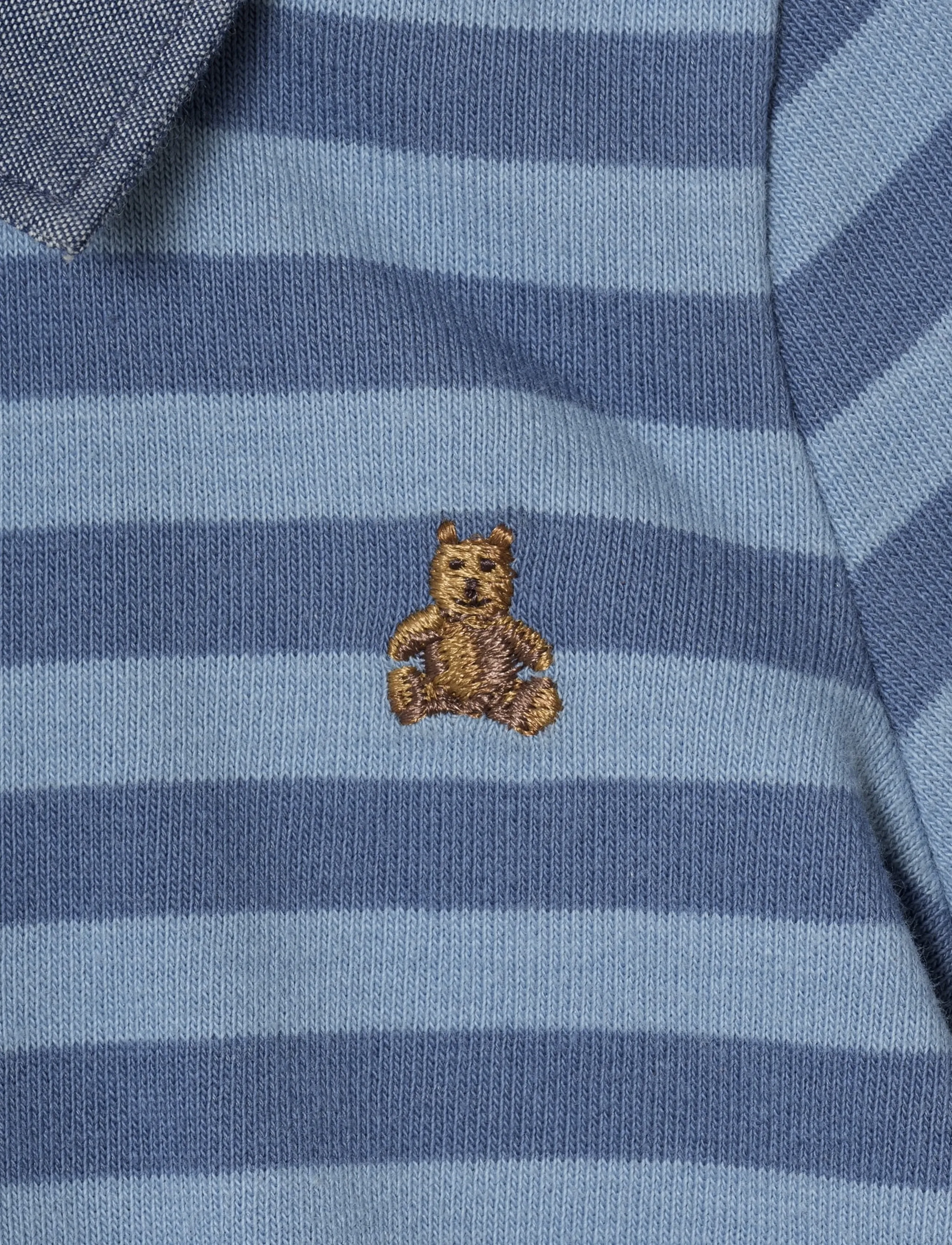 GAP - Baby Rugby Bodysuit from the GAP collection - pikkade varrukatega bodid - tonal blue stripe - 2