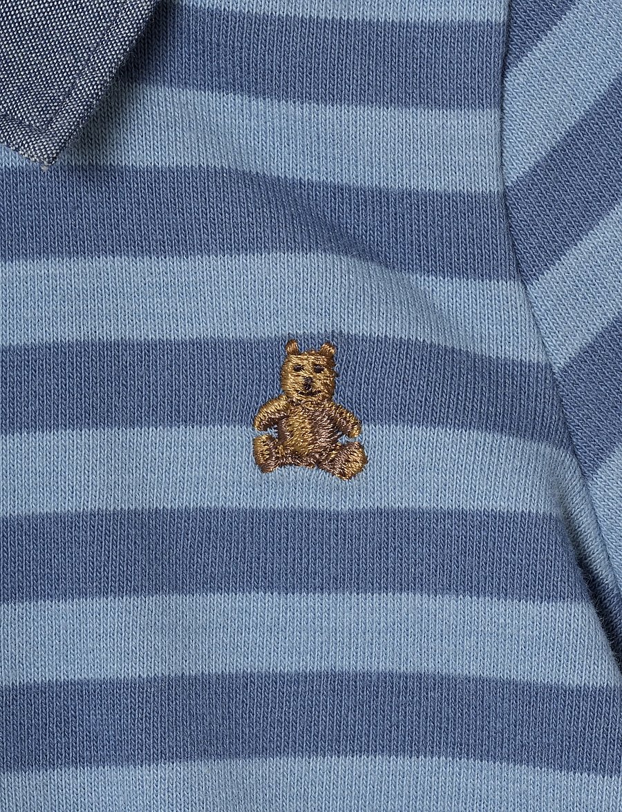 GAP - Baby Rugby Bodysuit from the GAP collection - pikkade varrukatega bodid - tonal blue stripe - 2