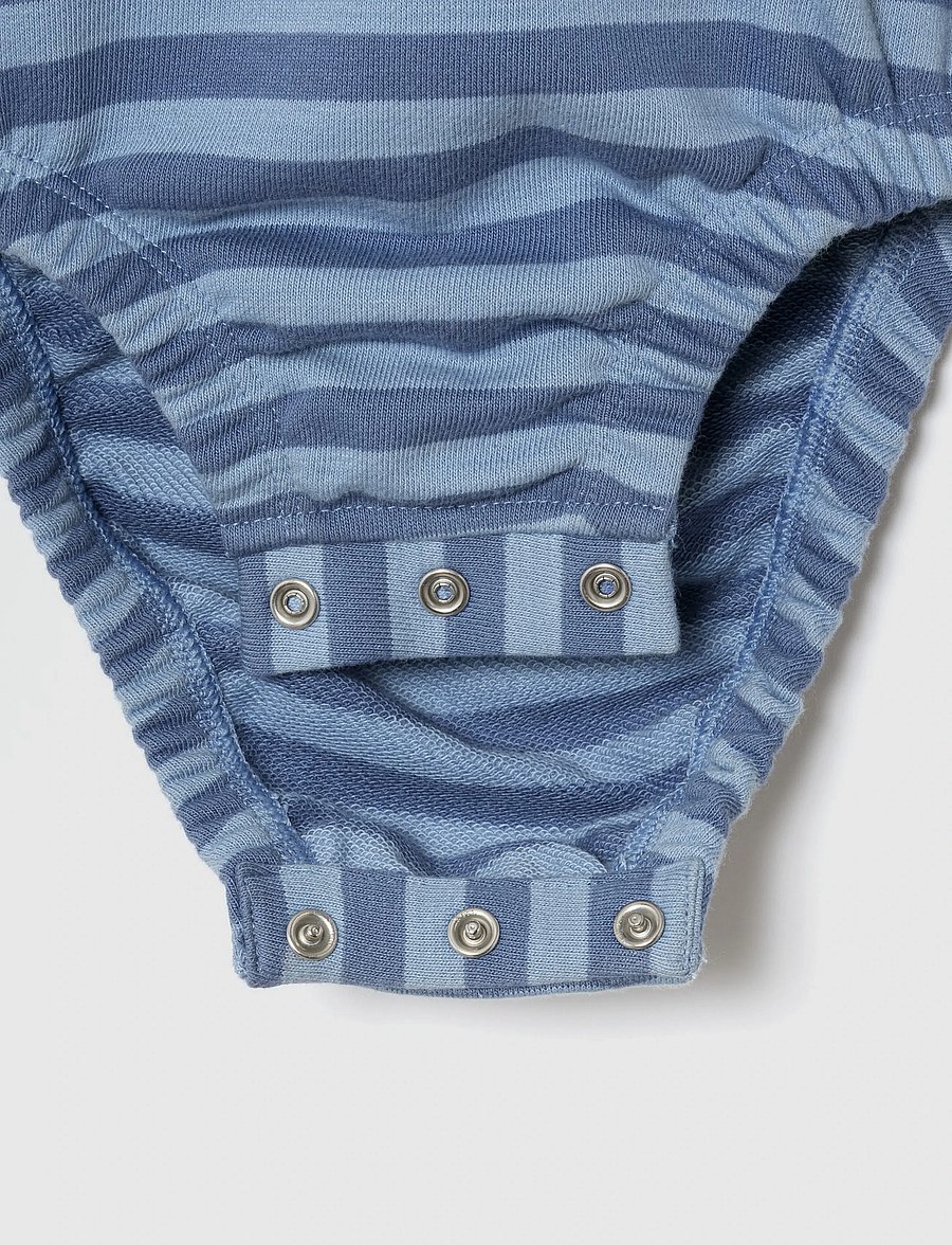 GAP - Baby Rugby Bodysuit from the GAP collection - pikkade varrukatega bodid - tonal blue stripe - 3