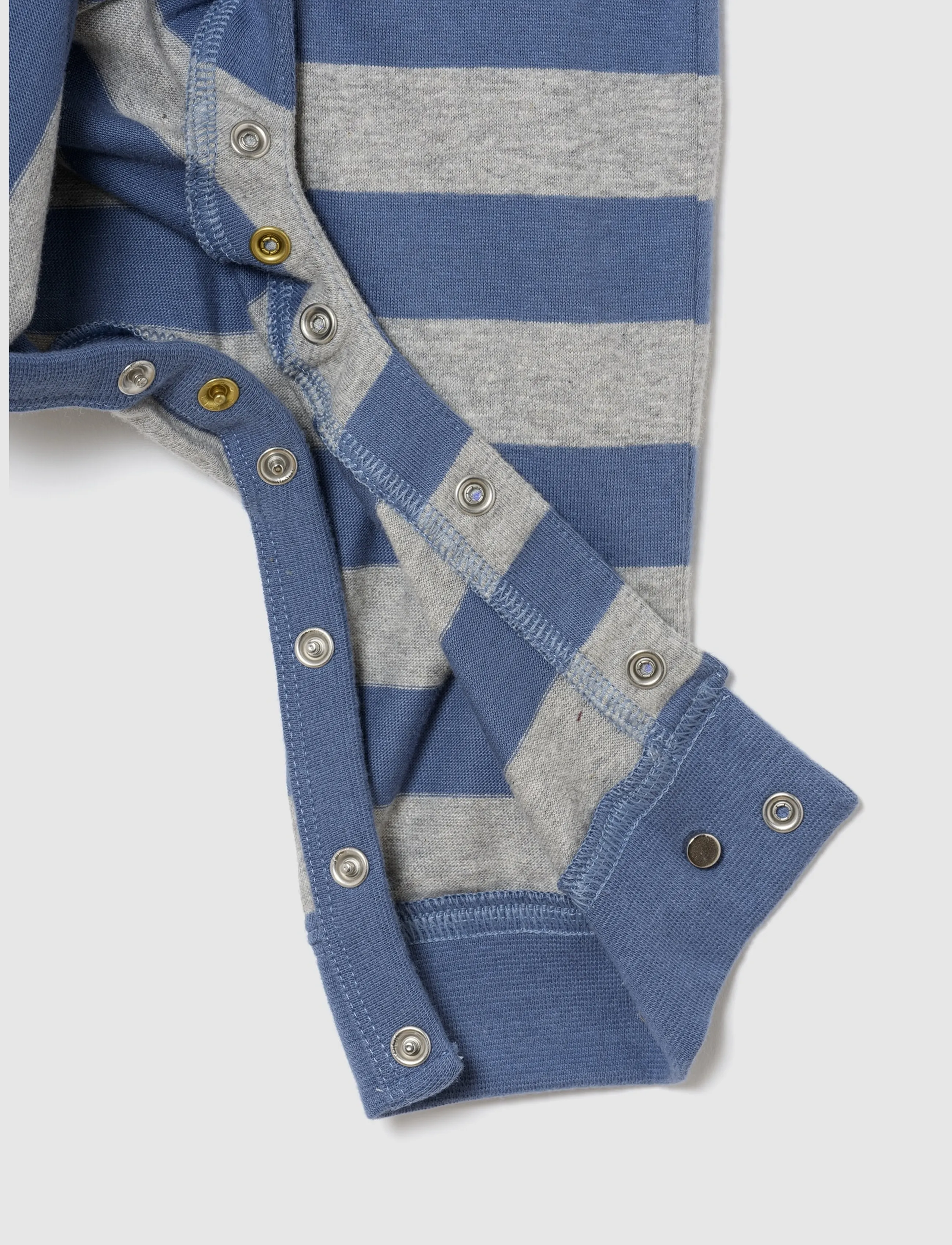 GAP - Baby Rugby One-Piece from the GAP collection - long-sleeved bodies - blue grey stripe - 4