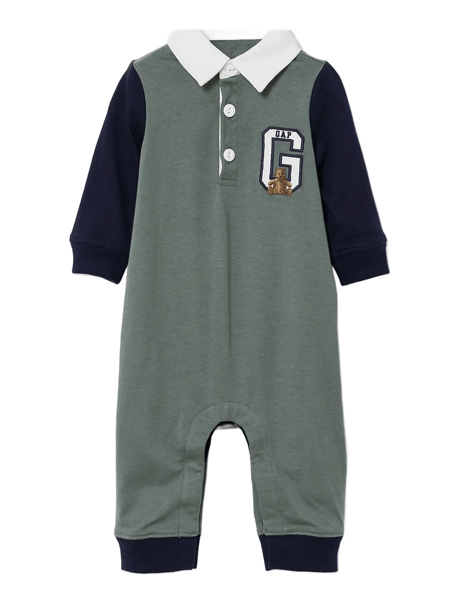 GAP - Baby Rugby One-Piece from the GAP collection - colorblock - 0