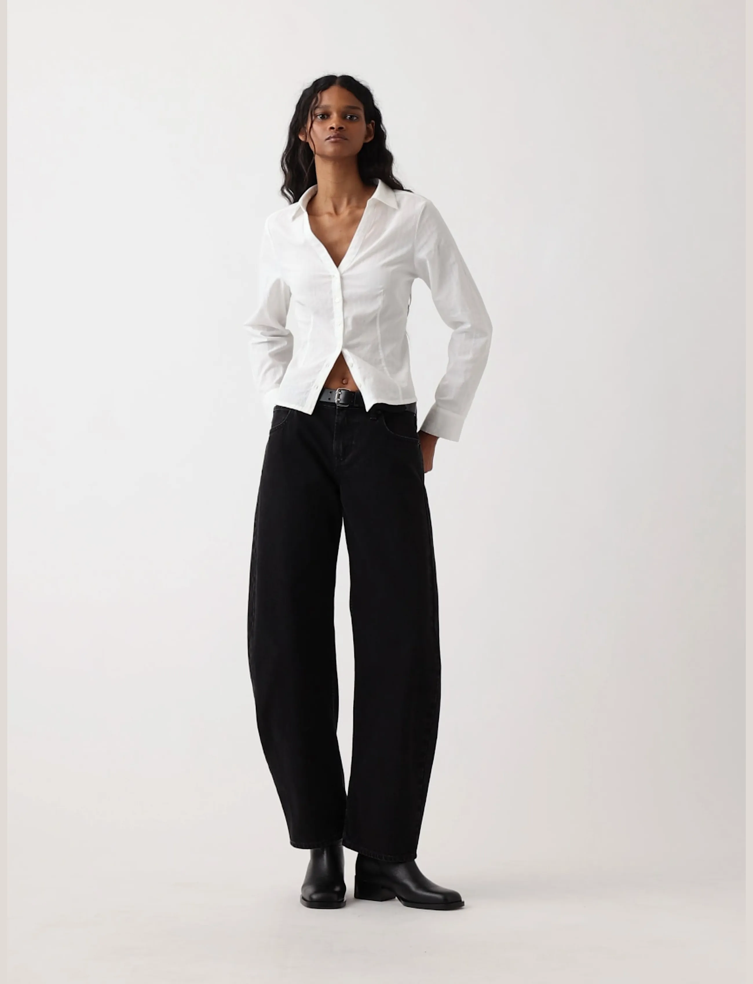 GAP - Textured Dobby Fitted Shirt from the GAP collection - langärmlige hemden - new off white - 5