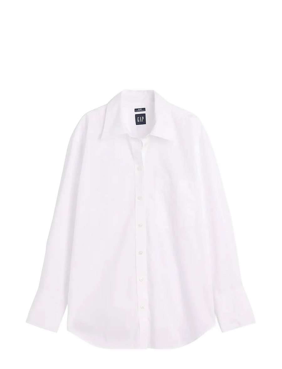GAP - Poplin Big Shirt from the GAP collection - langärmlige hemden - optic white v6 - 1