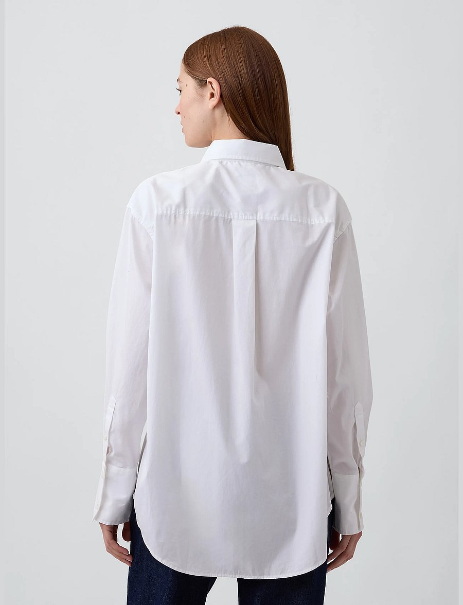GAP - Poplin Big Shirt from the GAP collection - langärmlige hemden - optic white v6 - 2