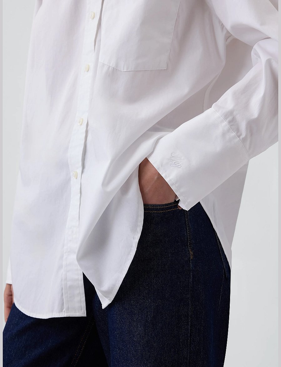 GAP - Poplin Big Shirt from the GAP collection - langärmlige hemden - optic white v6 - 4