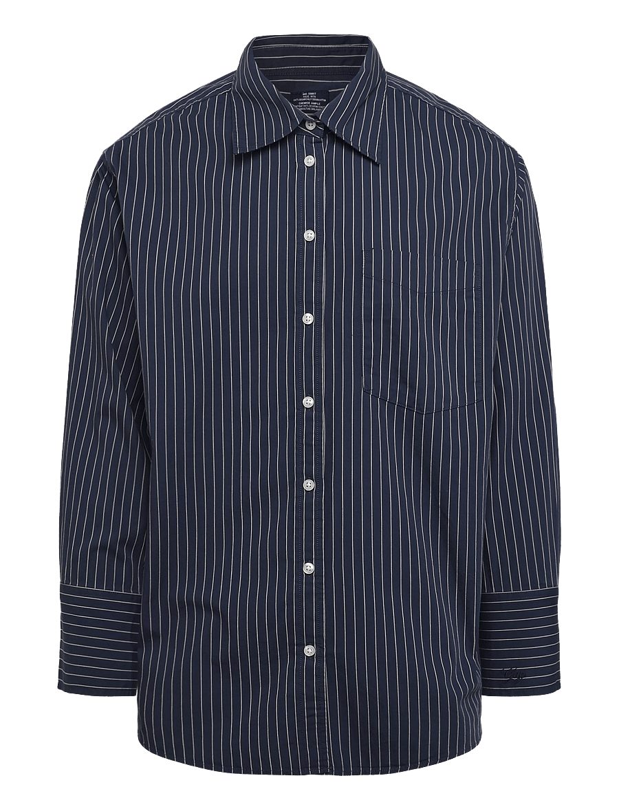 GAP - Poplin Big Shirt from the GAP collection - langärmlige hemden - white navy stripe - 0