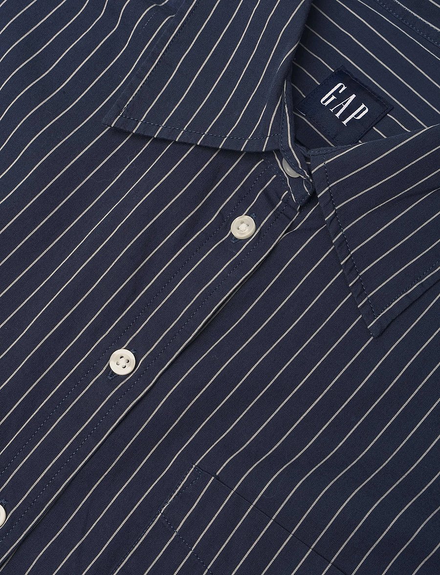 GAP - Poplin Big Shirt from the GAP collection - langärmlige hemden - white navy stripe - 2