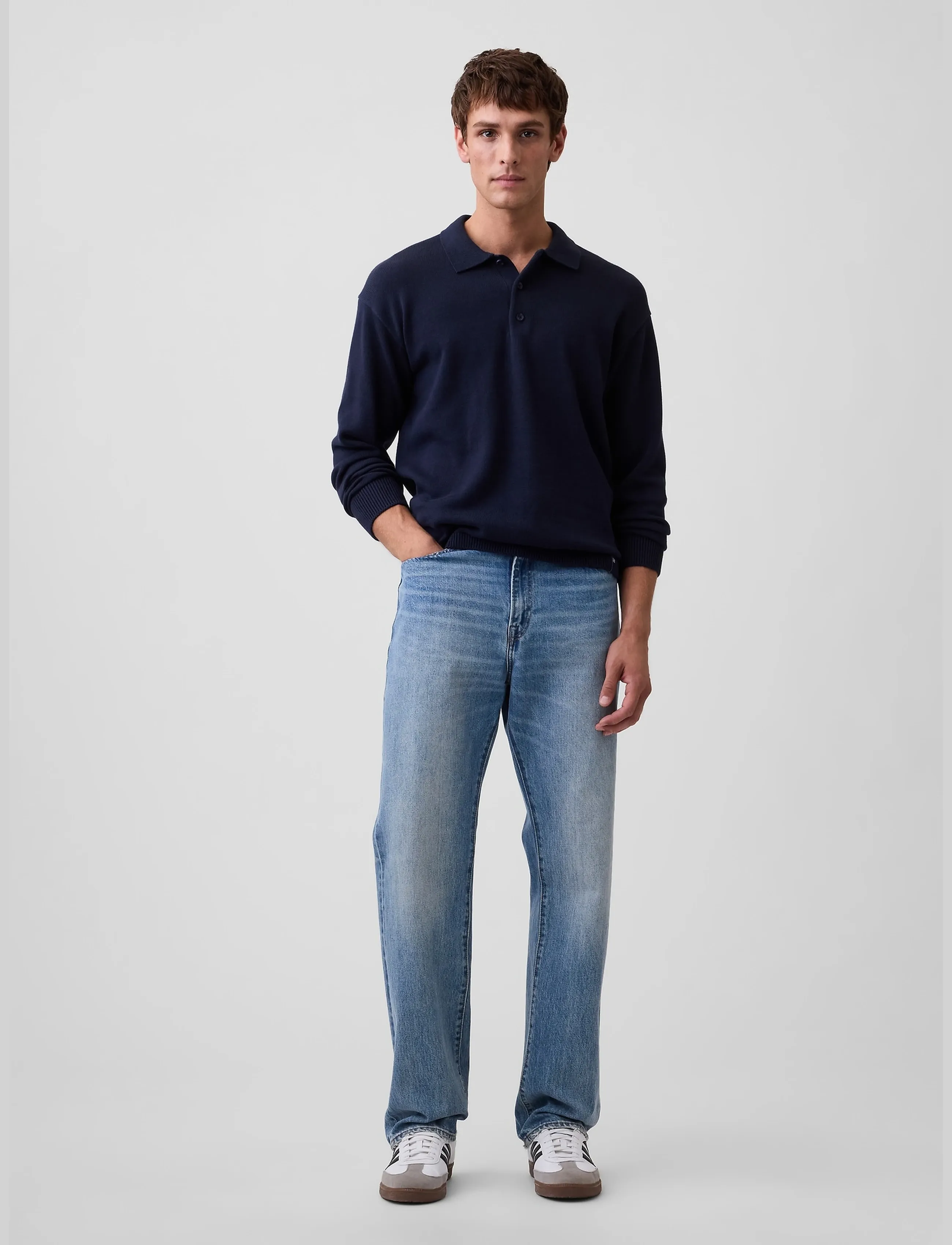 Long-Sleeved Polo Sweater From The Gap Collection