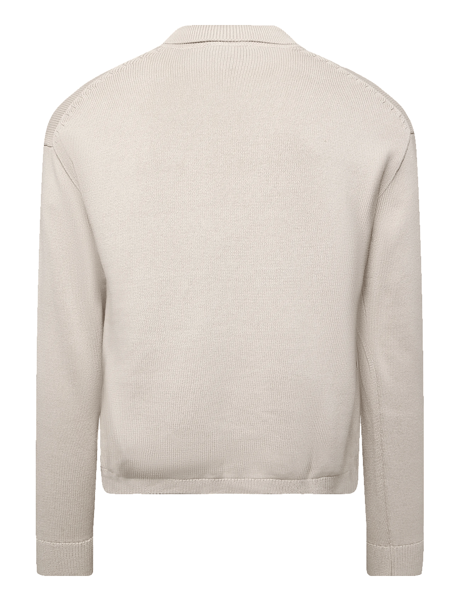GAP - Long-Sleeved Polo Sweater from the GAP collection - poloer i strik med lange ærmer - regular grey - 2