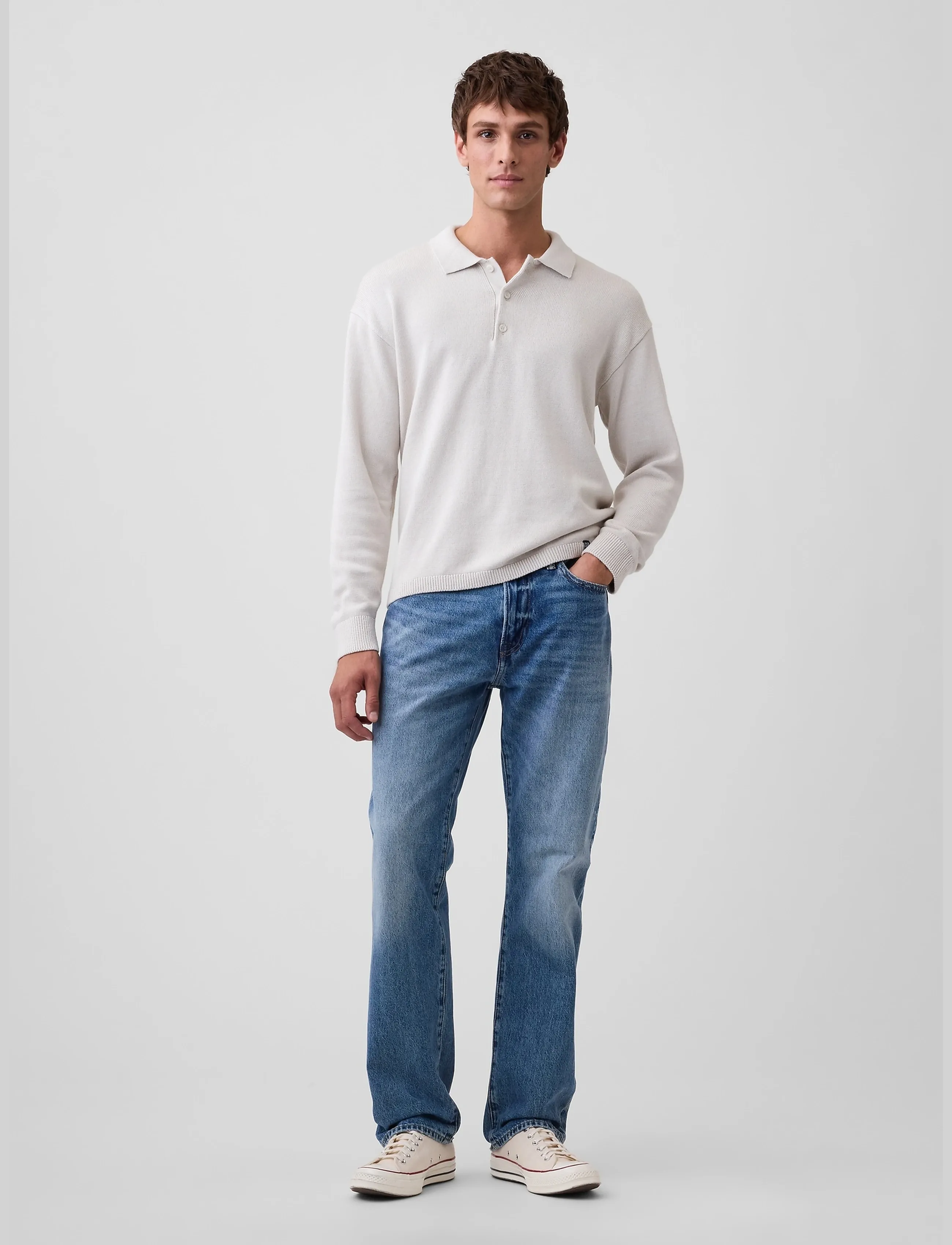 Long-Sleeved Polo Sweater From The Gap Collection