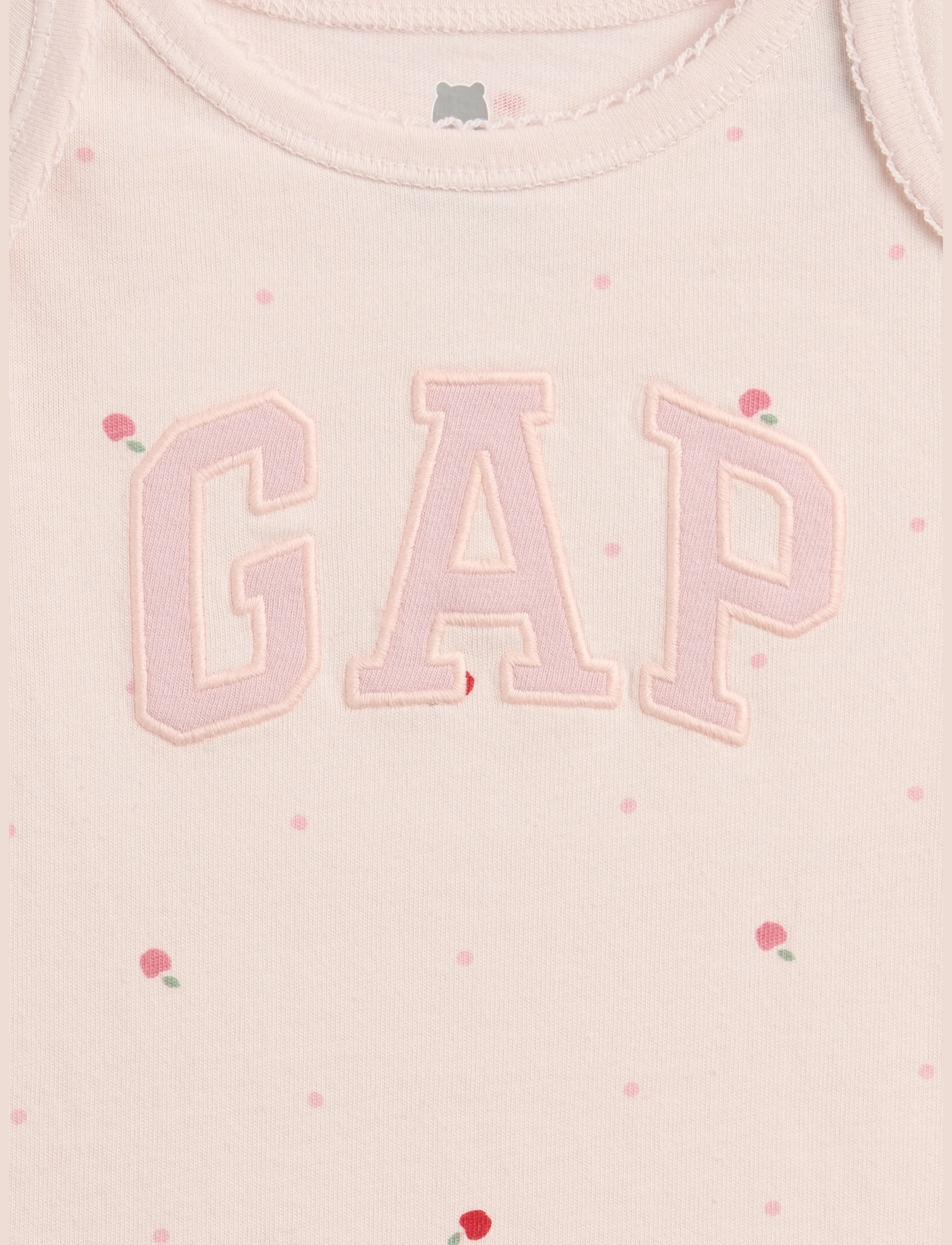 GAP - Baby Organic Cotton Graphic Bodysuit - långärmade bodies - barely pink - 2