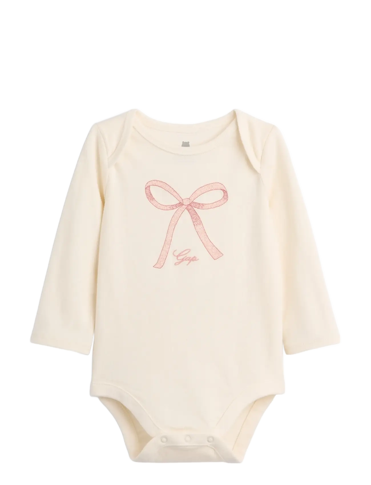 GAP Baby Organic Cotton Graphic Bodysuit - GAP - PINK BOW / cream