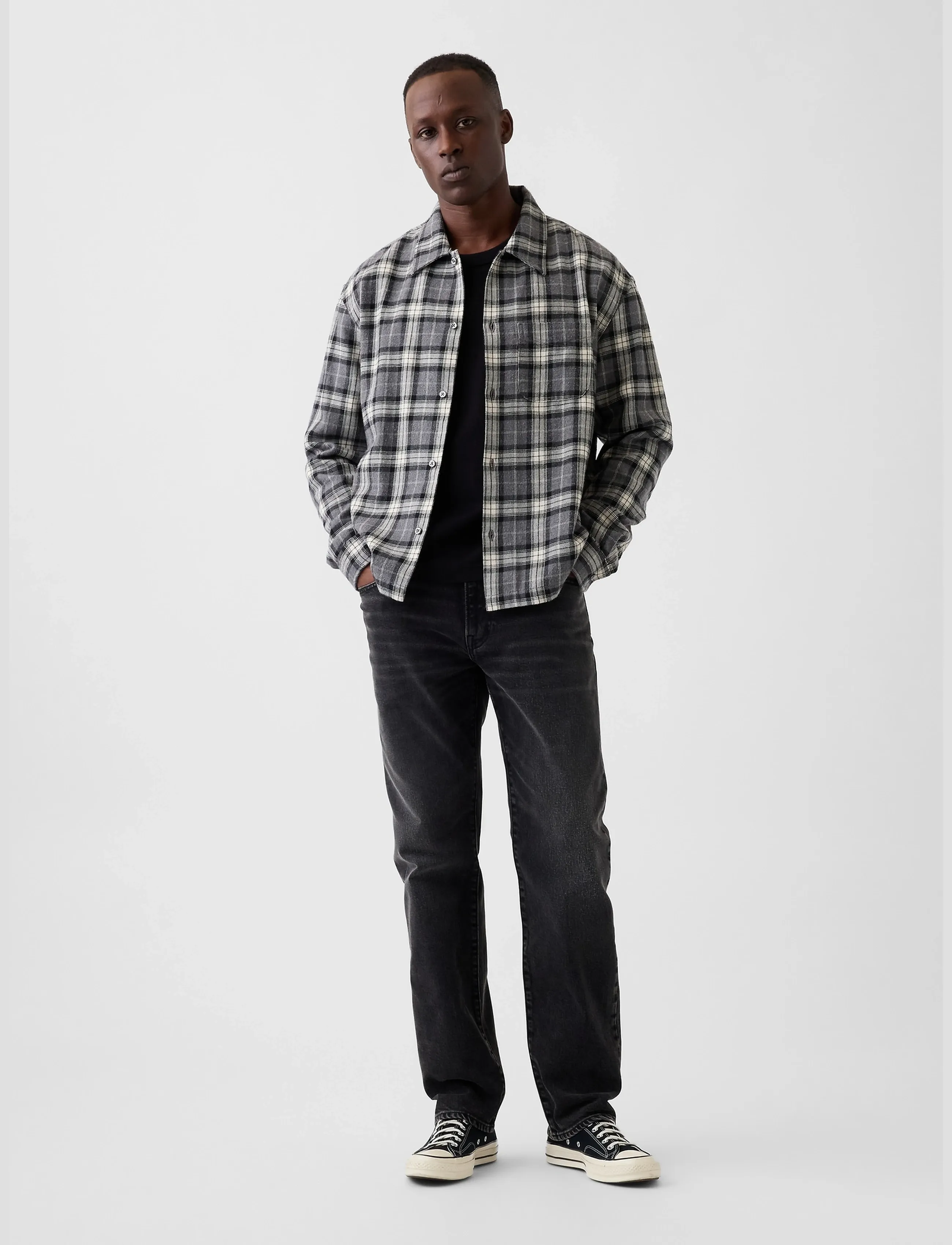 GAP - Straight Fit Jeans from the GAP collection - black wash - 4