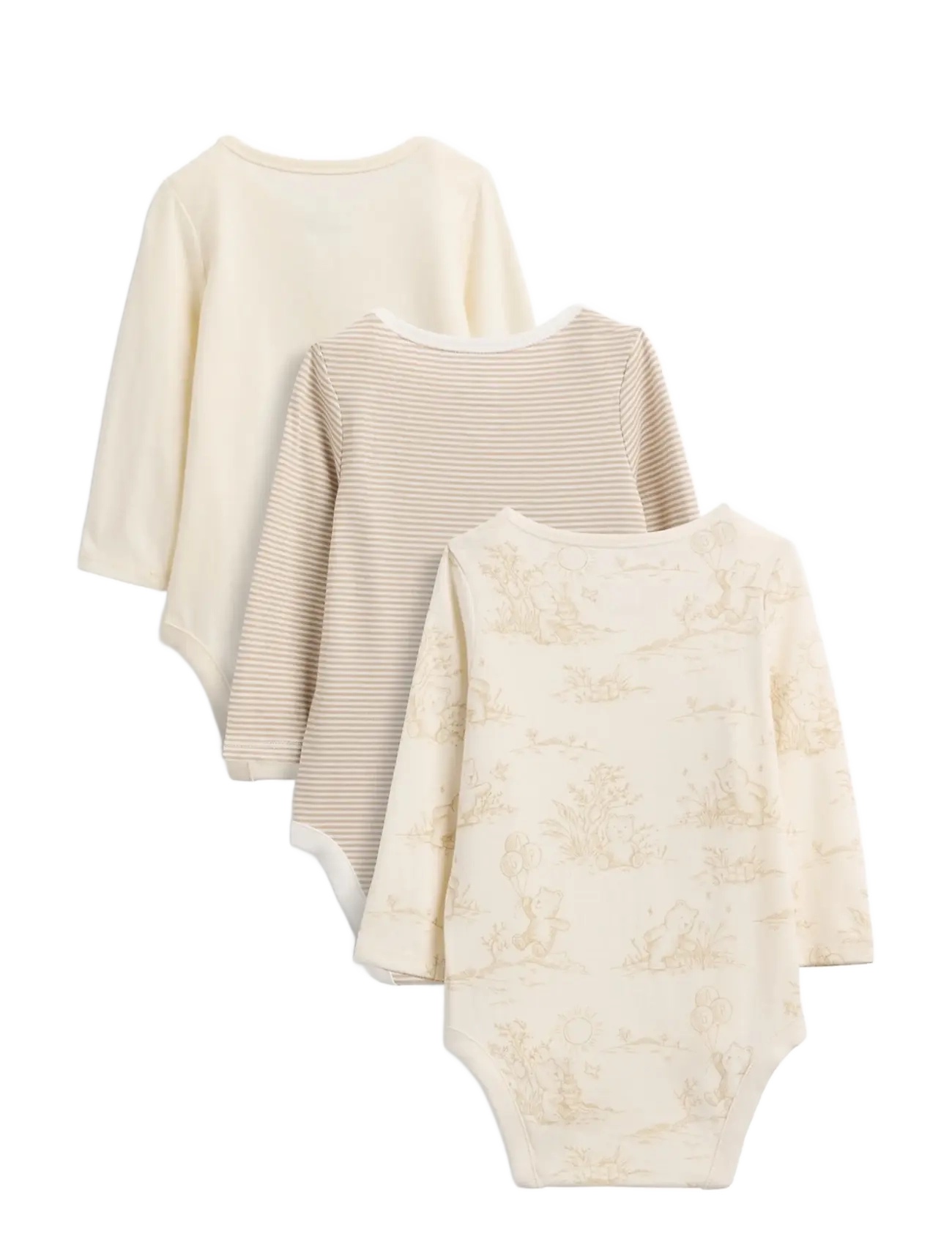 GAP - Baby First Favorites Organic Cotton Brannan Bear Bodysuit (3-Pack) - bedrock v2 - 1