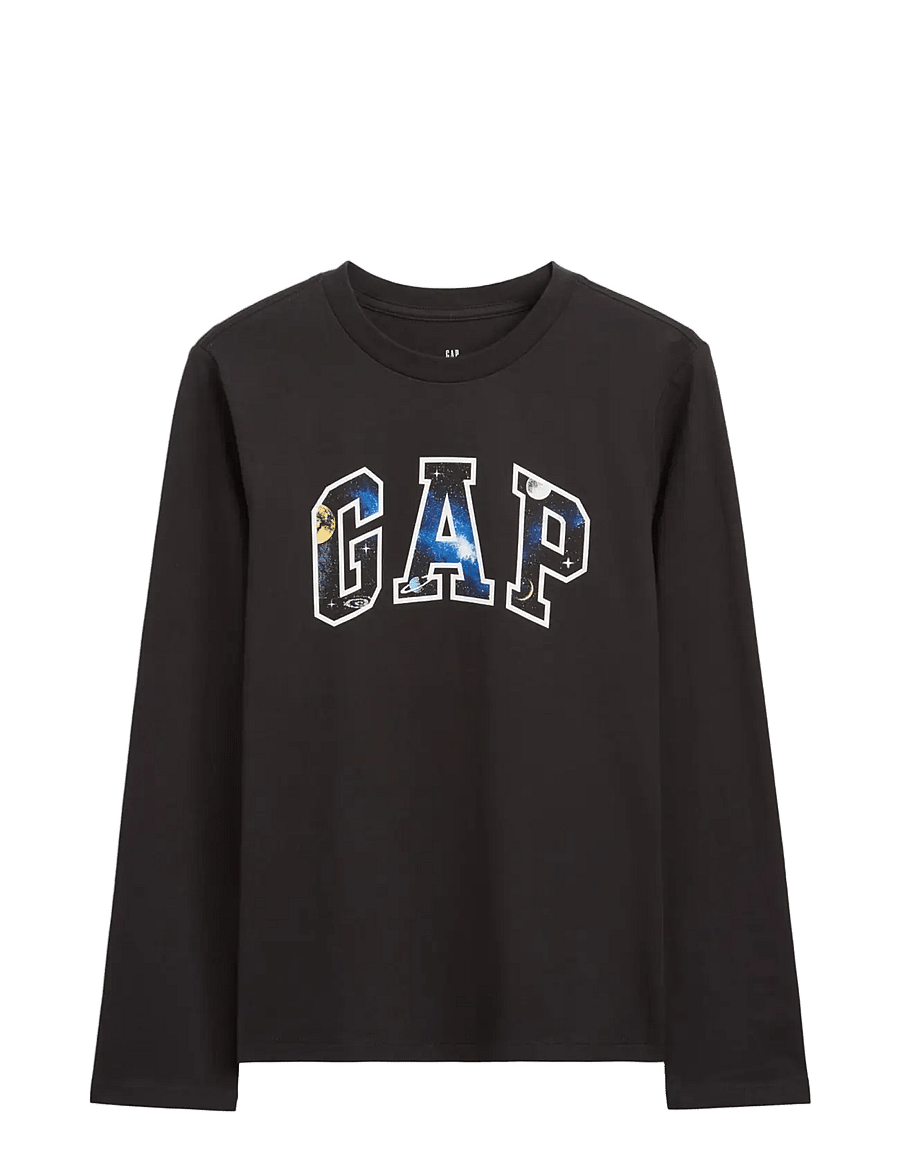GAP - Logo Graphic T-Shirt from the GAP collection - pikkade varrukatega t-särgid - moonless night glitt - 0